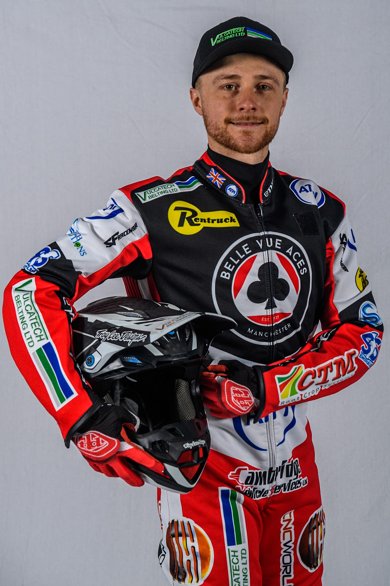Belle Vue Aces' rider Connor Mountain during the Belle Vue Aces Media Day at the National Speedway Stadium, Manchester on Monday 11th March 2024. (Photo: Ian Charles | MI News)