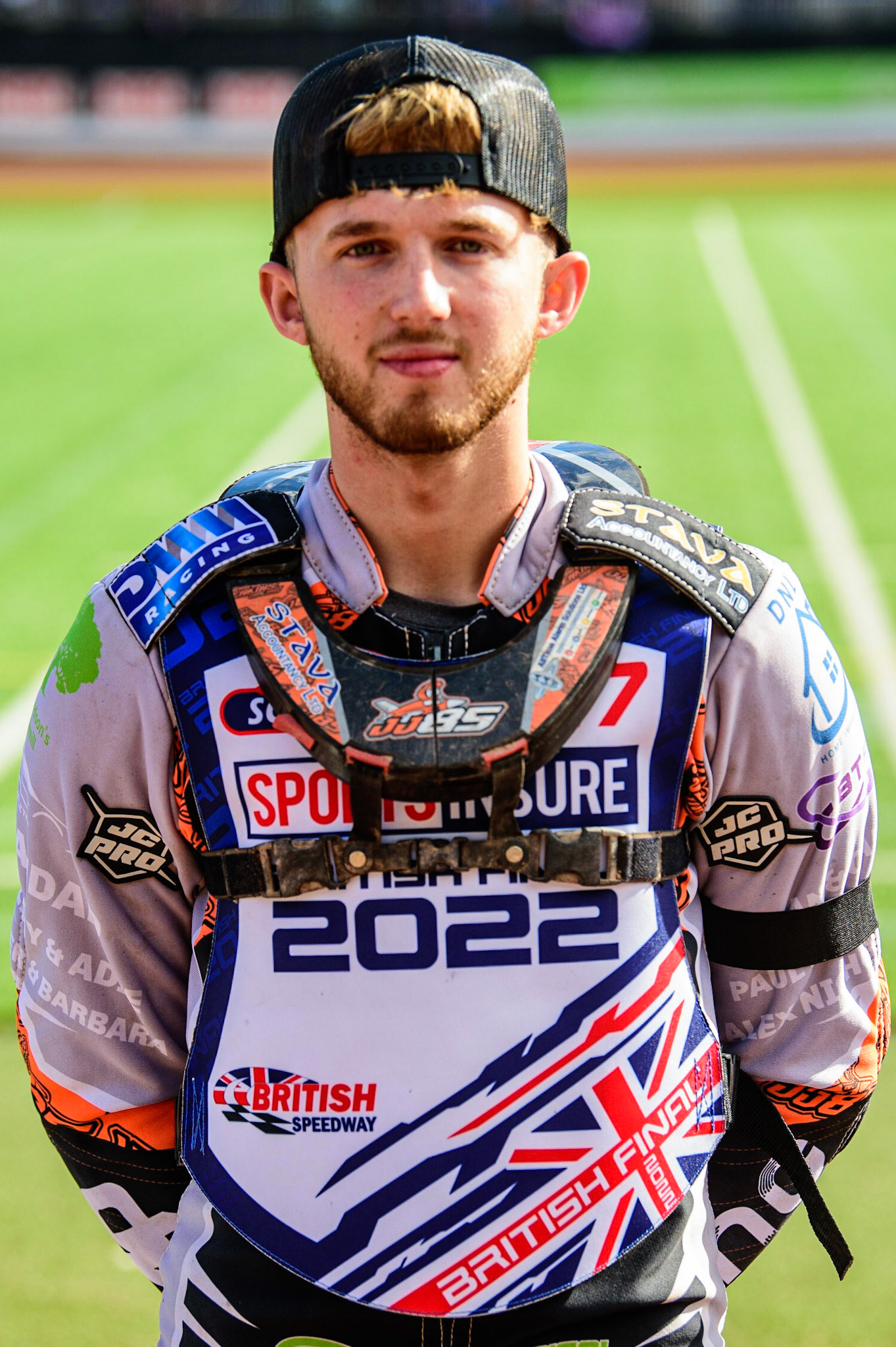 Jordan Jenkins , one of the reserve riders during the Sports Insure British Speedway Final, at the National Speedway Stadium, Manchester, on Sunday 18th September 2022. (Credit: Ian Charles | MI News )