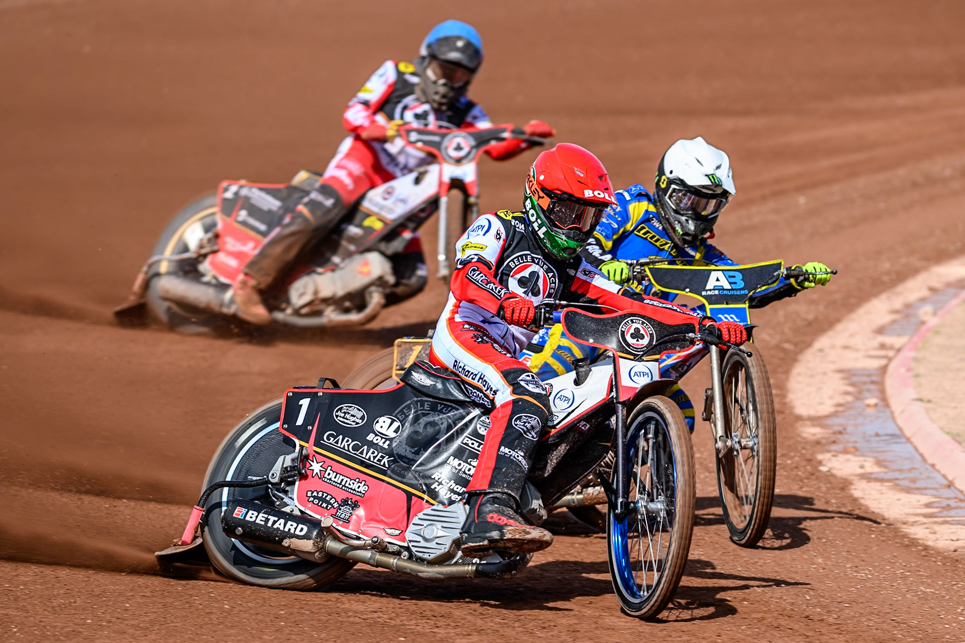 during the Rowe Motor Oil Premiership match between Belle Vue Aces and Sheffield Tigers at the National Speedway Stadium, Manchester on Monday 25th August 2025. (Photo: Ian Charles | MI News)