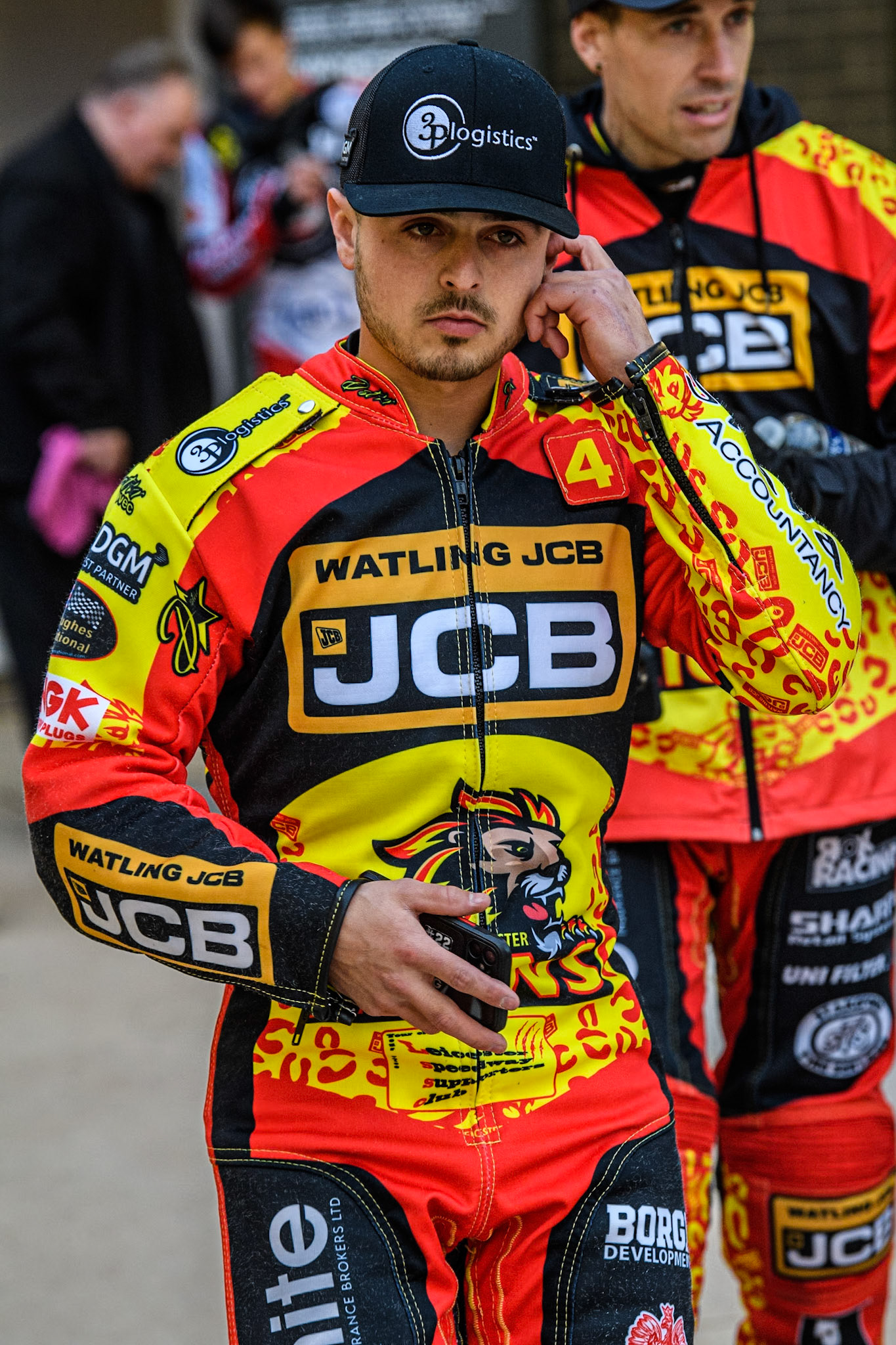 Luke Becker of Leicester Lions during the Rowe Motor Oil Premiership match between Belle Vue Aces and Leicester Lions at the National Speedway Stadium, Manchester on Saturday 6th April 2024. (Photo: Ian Charles | MI News)