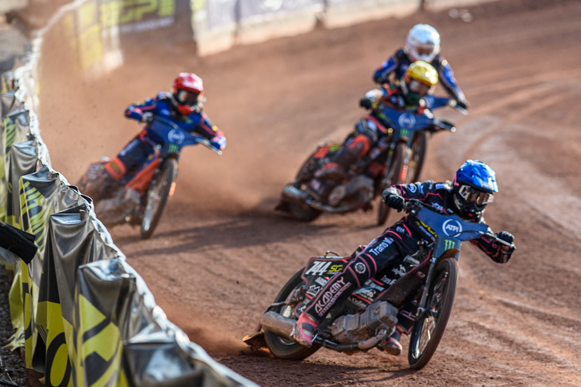 during the ATPI FIM Speedway Grand Prix Round 5 at the National Speedway Stadium, Manchester, on Saturday 14th June 2025. (Photo: Ian Charles | MI News)