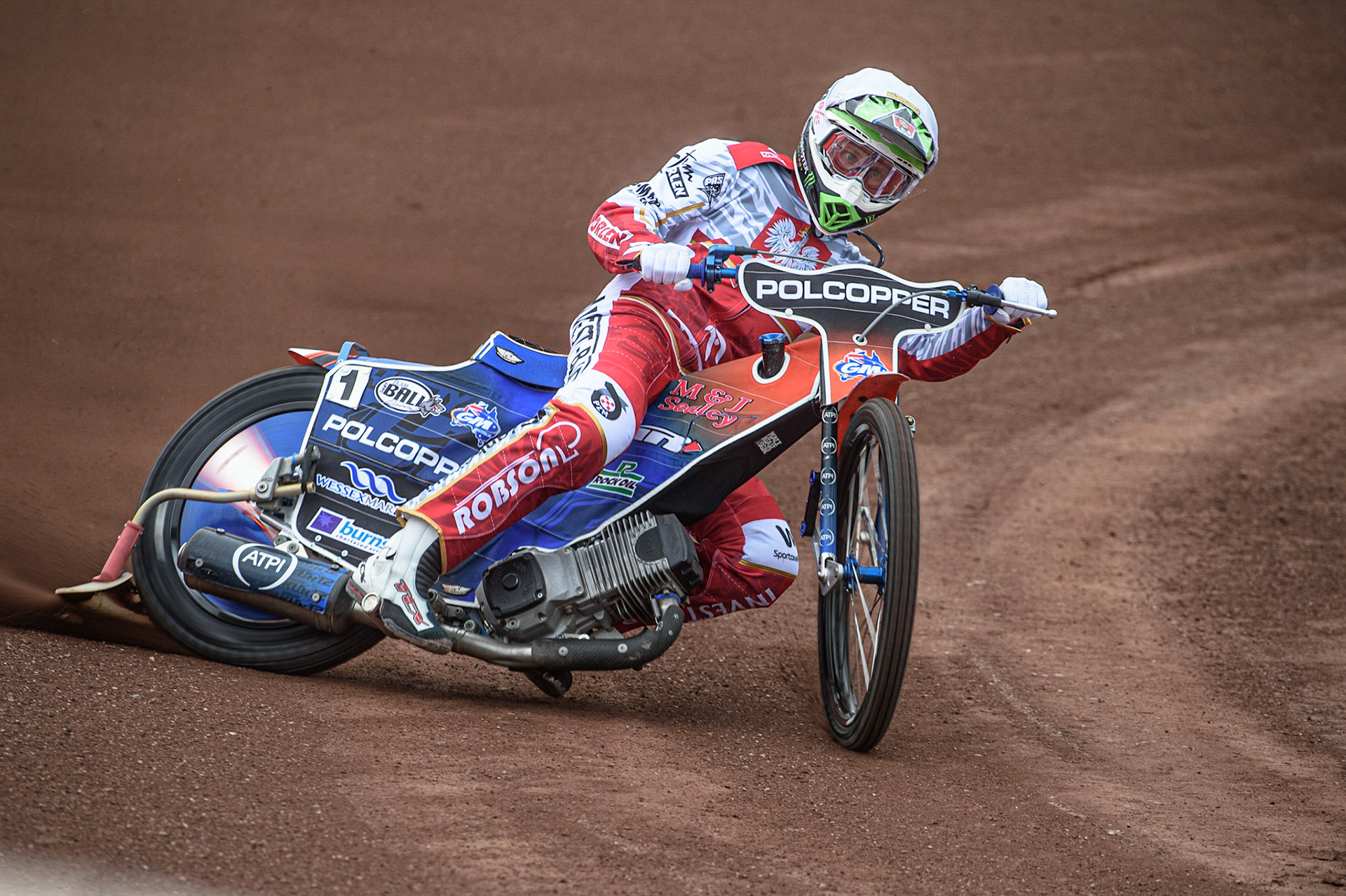 GLASGOW, UK. JUNE 19TH.  Tobiasz Musielak (Poland) in action  during the FIM Speedway Grand Prix Qualifying Round at the Peugeot Ashfield Stadium, Glasgow on Saturday 19th June 2021. (Credit: Ian Charles | MI News)