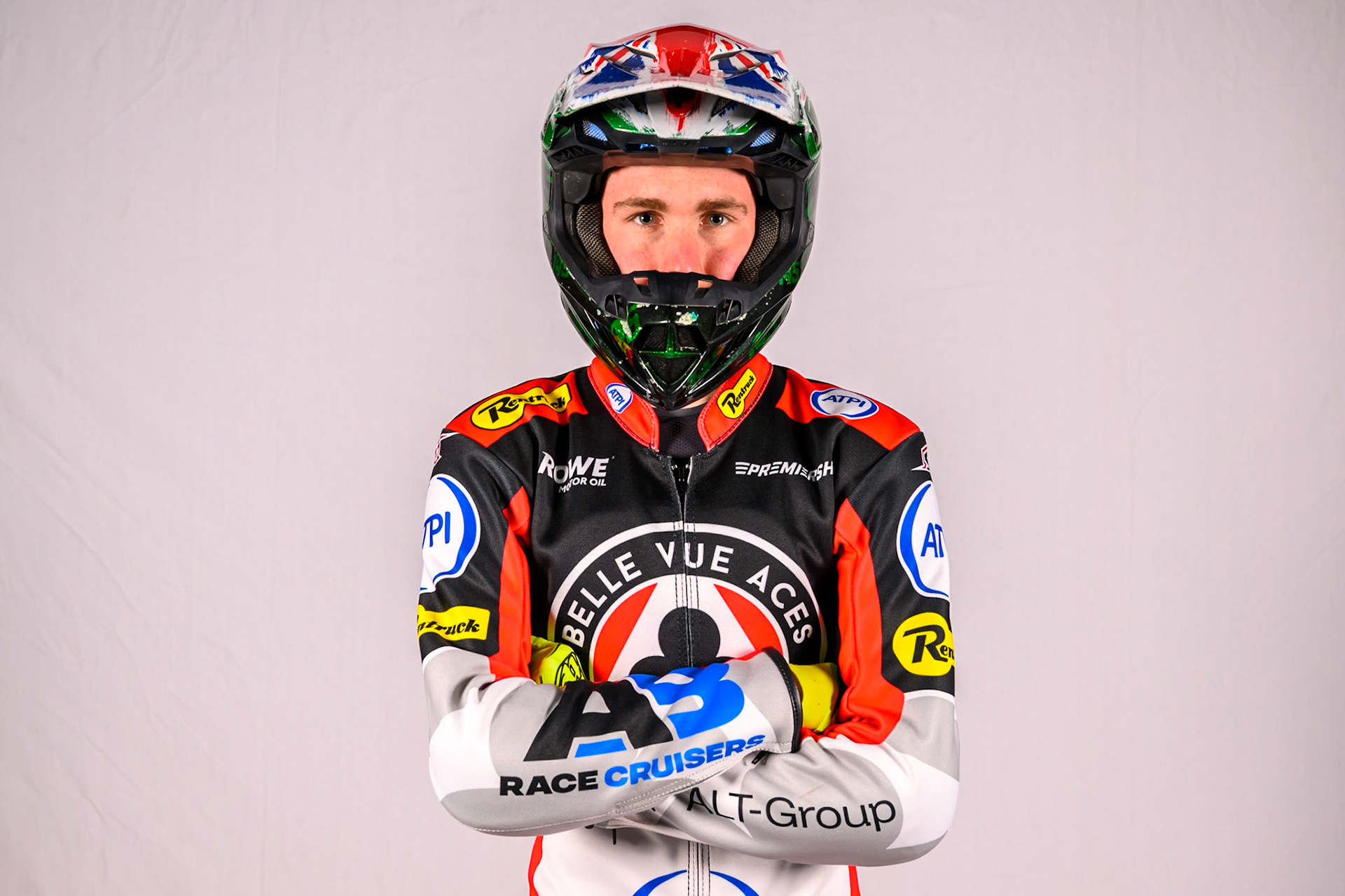 Will Cairns, Rising Star Rider of Belle Vue Aces during the Belle Vue Aces Media Day at the National Speedway Stadium, Manchester on Wednesday 11th March 2026. (Photo: Ian Charles | MI News)