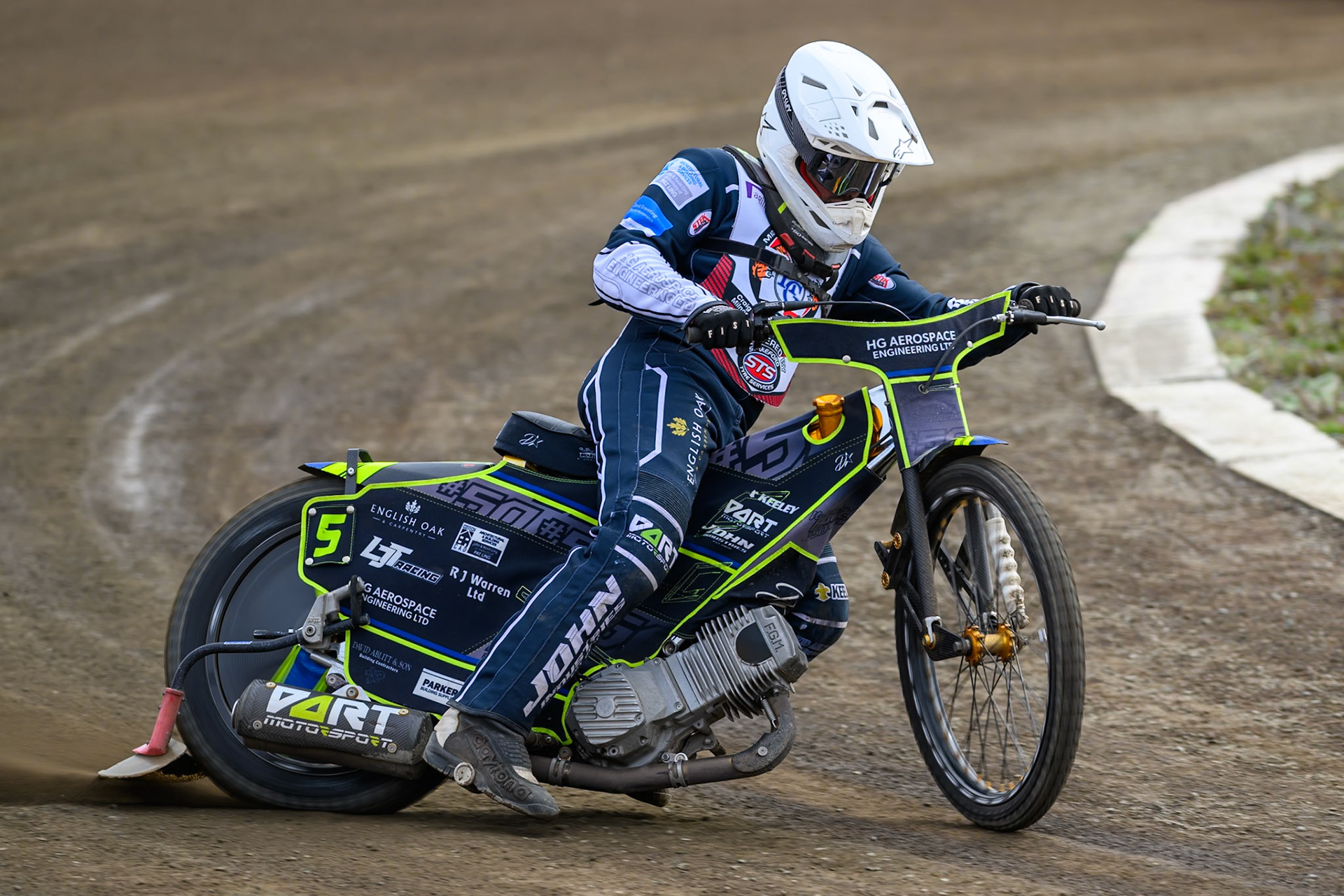 Nathan Ablitt of Middlesborough Tigers in action during the WSRA National Development League match  between Buxton Bulls and Middlesborough Tigers at Hi-Edge Speedway, Buxton on Sunday 16th August 2026. (Photo: Ian Charles | MI News)