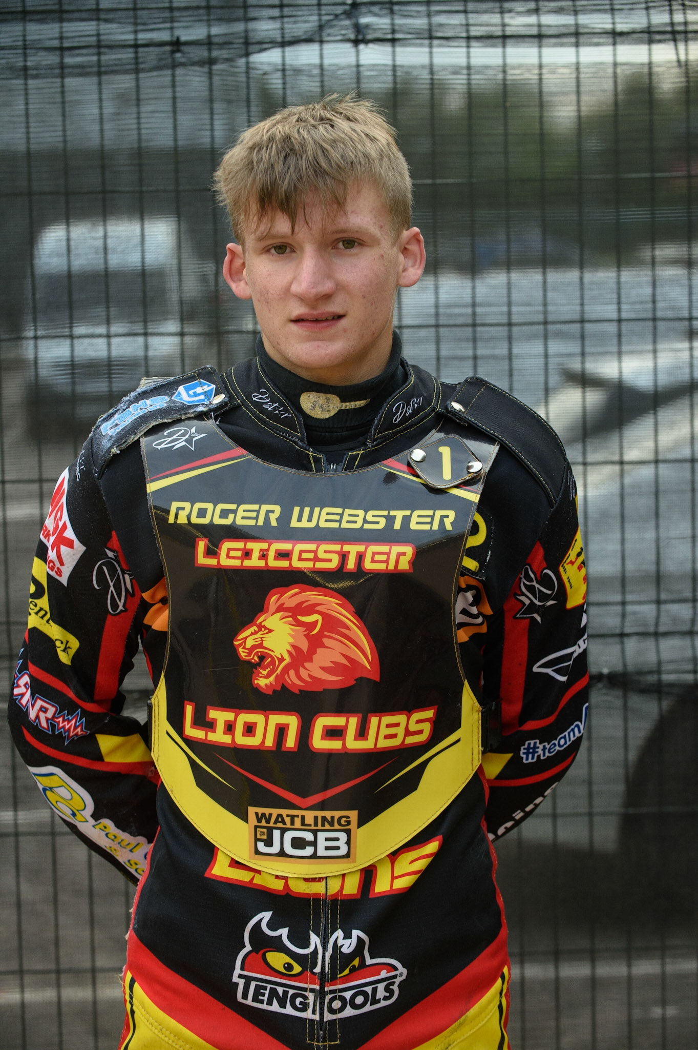 MANCHESTER, UK. JULY 29TH  Dan Thompson  - Leicester Lion Cubs   during the National Development League match between Belle Vue Colts and Leicester Lion Cubs at the National Speedway Stadium, Manchester on Thursday 29th July 2021. (Credit: Ian Charles | MI News)