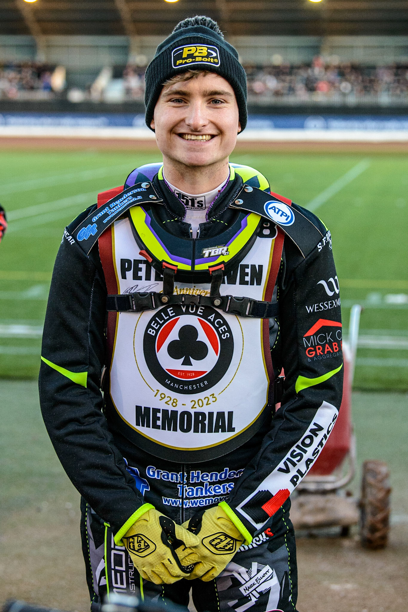 Tom Brennan  during the Peter Craven Memorial Trophy  at the National Speedway Stadium, Manchester on Monday 3rd April 2023. (Photo: Ian Charles | MI News)
