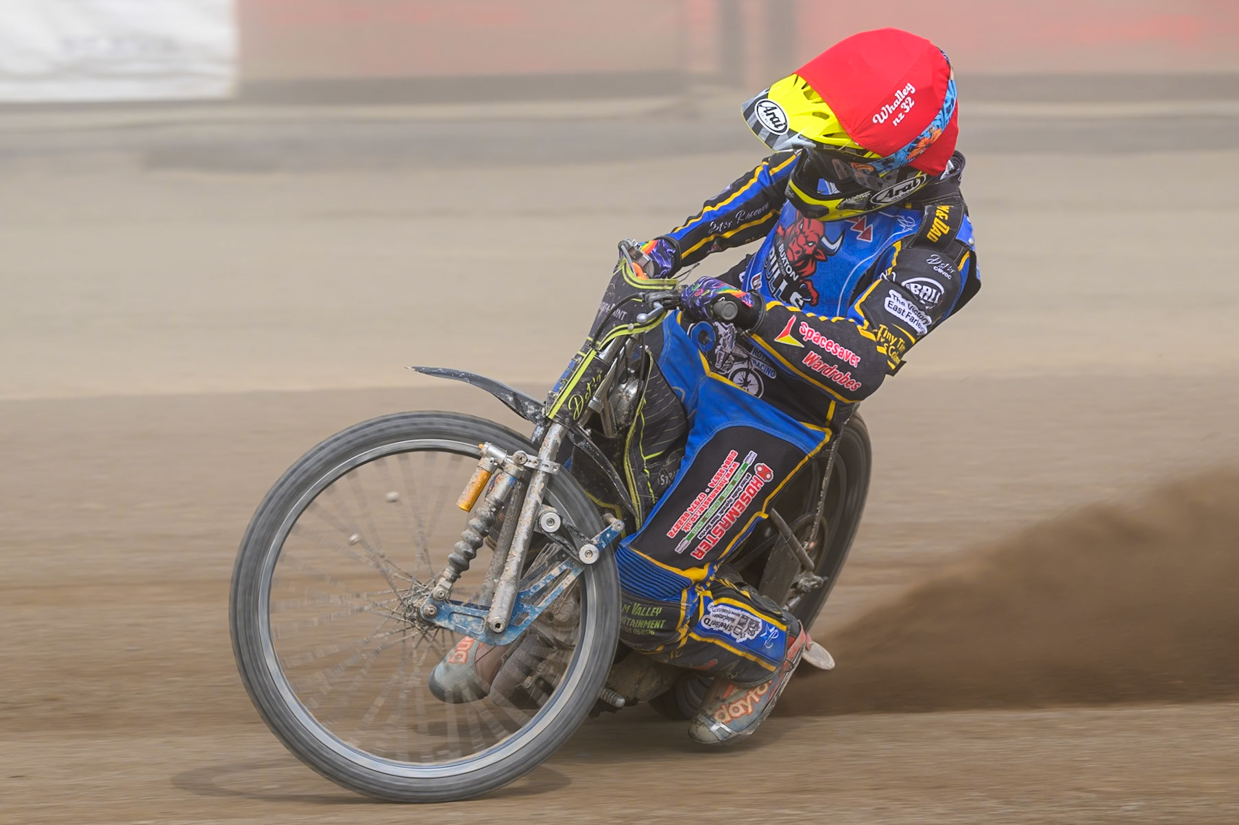 Ben Whalley, Guest Rider for Buxton Bulls in action during the WSRA National Development League match between Buxton Bulls and Oxford Chargers at Hi-Edge Speedway, Buxton on Sunday 2nd August 2026. (Photo: Ian Charles | MI News)
