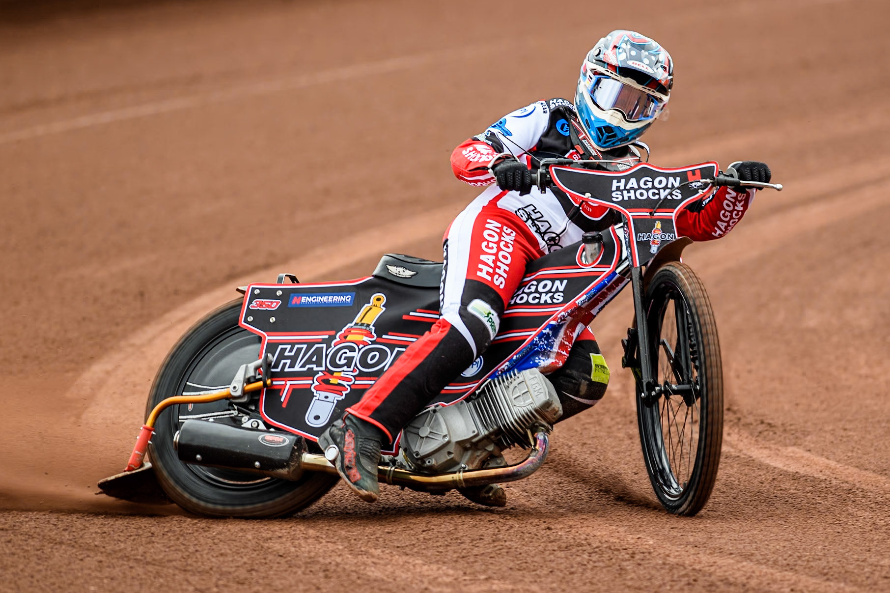 Belle Vue Colts' rider Sam Hagon in action during the Belle Vue Aces Media Day at the National Speedway Stadium, Manchester on Monday 11th March 2024. (Photo: Ian Charles | MI News)