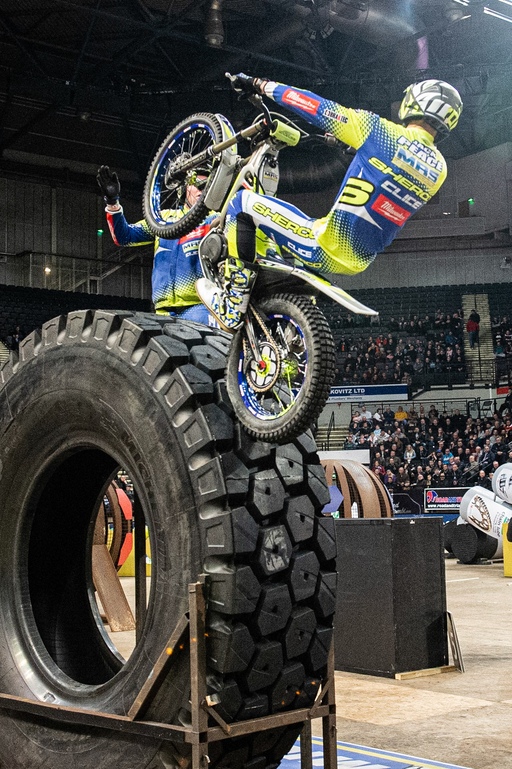 SHEFFIELD, ENGLAND  - DECEMBER 28TH   Jack Peace, UK (Sherco) on Section 5 during the 25th Anniversary Sheffield Indoor Trial at the FlyDSA Arena, Sheffield on Saturday 28th December 2019. (Credit: Ian Charles | MI News)