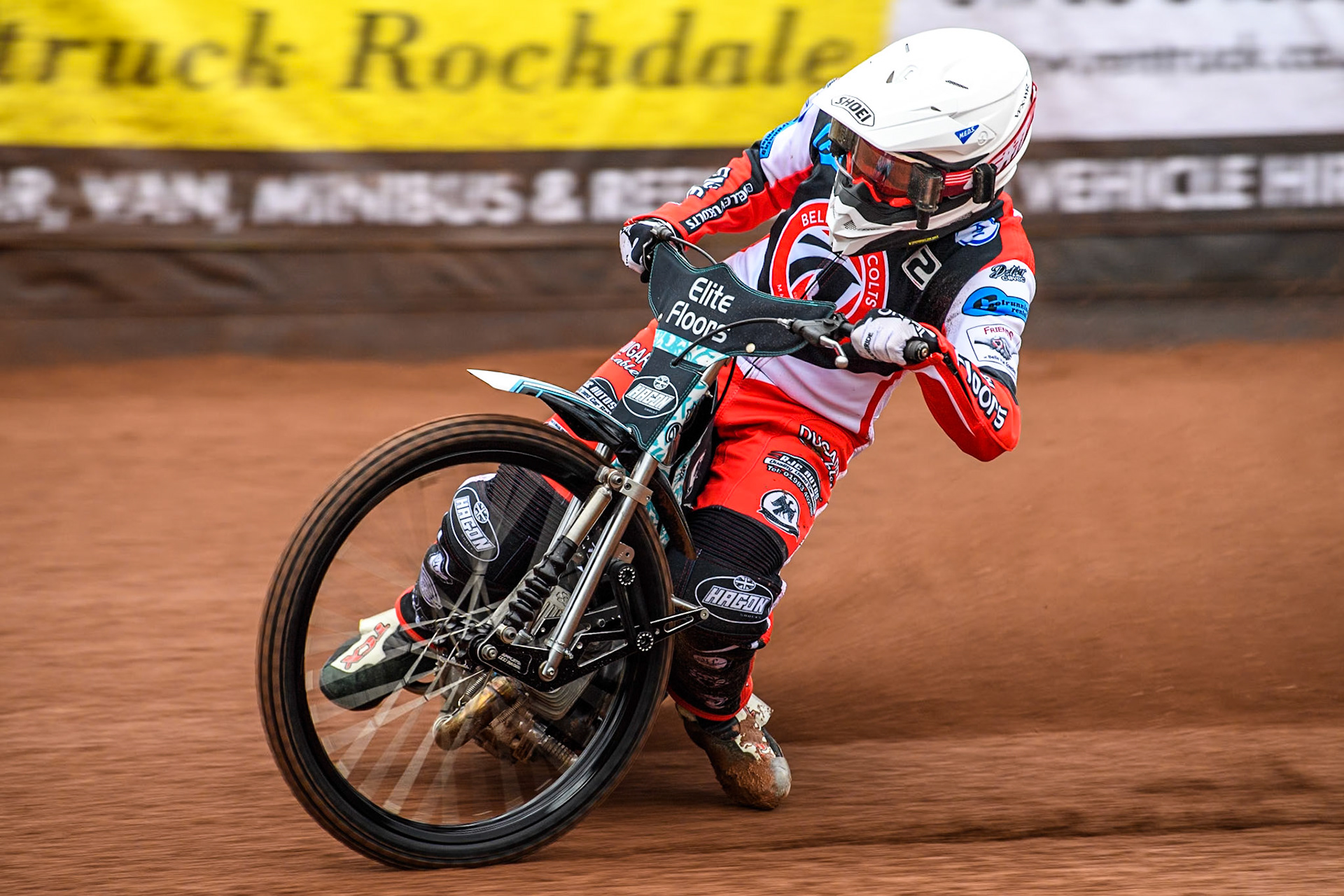 Belle Vue Colts' rider Chad Wirtzfeld  in action during the Belle Vue Aces Media Day at the National Speedway Stadium, Manchester on Monday 11th March 2024. (Photo: Ian Charles | MI News)