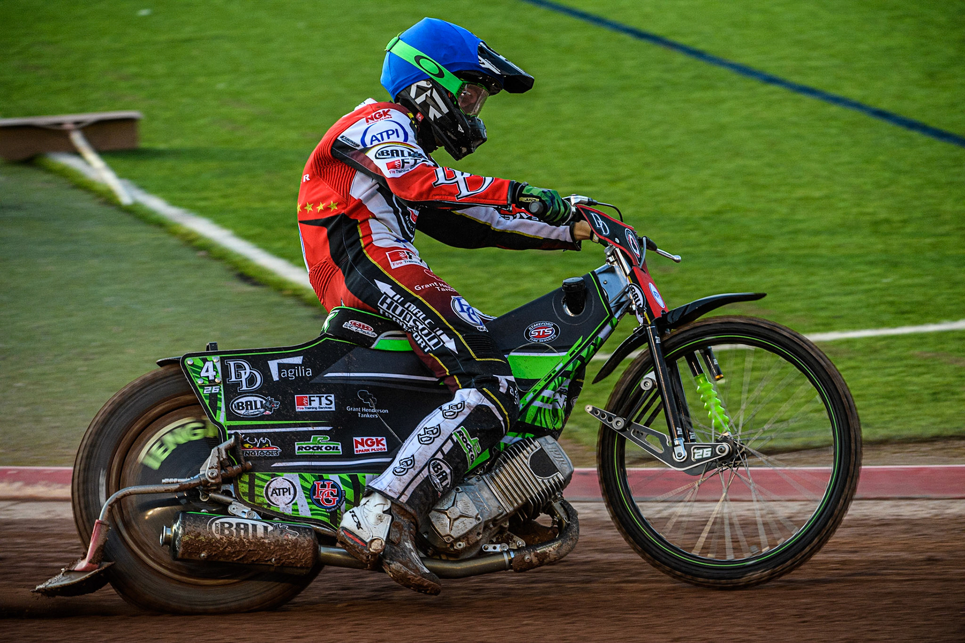 Charles Wright in action  for Belle Vue ATPI Aces during the Sports Insure Premiership match between Belle Vue Aces and Sheffield Tigers at the National Speedway Stadium, Manchester on Monday 7th August 2023. (Photo: Ian Charles | MI News)