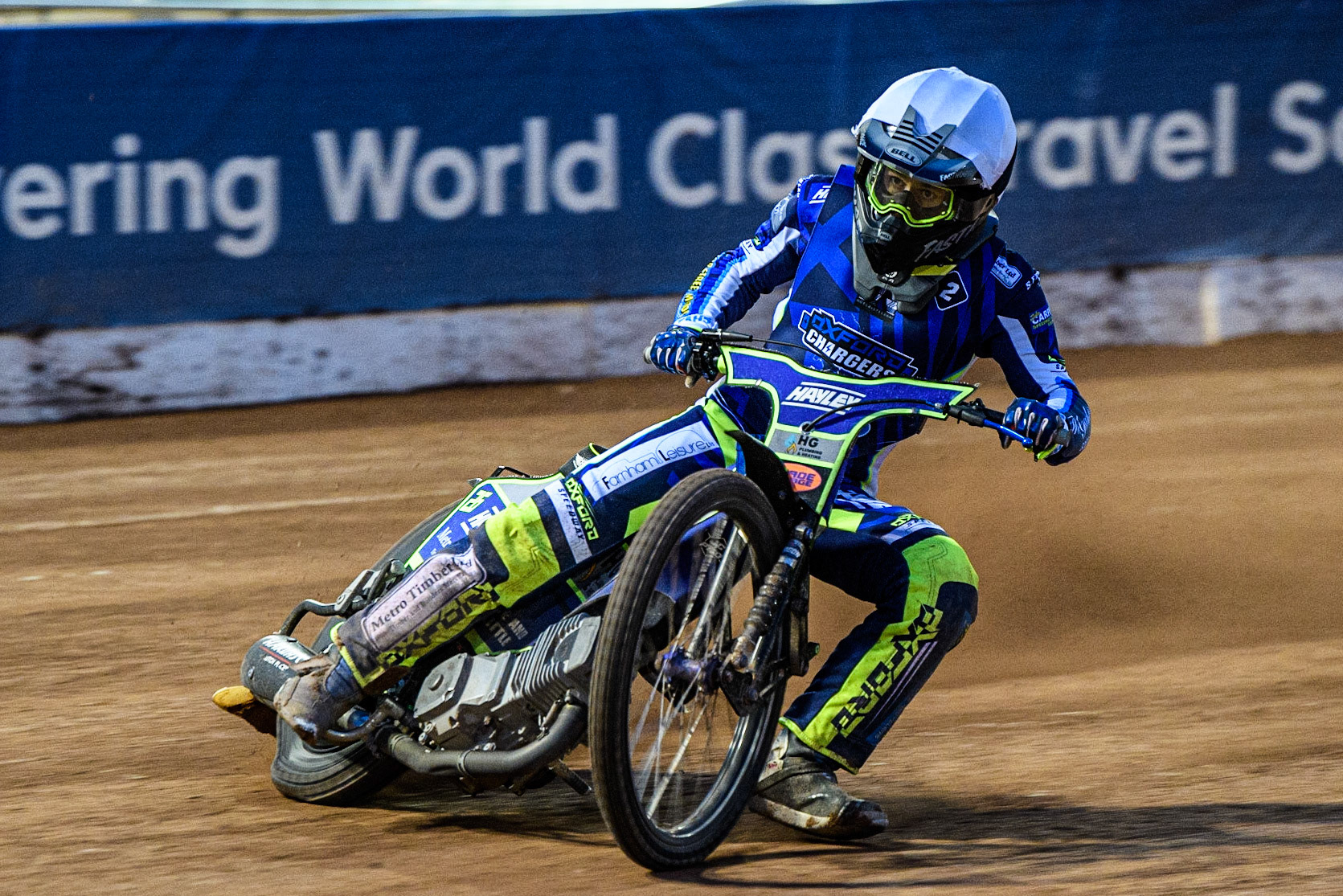 Jacob Clouting  in action  for Oxford WSRA Chargers during the National Development League match between Belle Vue Colts and Oxford Chargers at the National Speedway Stadium, Manchester on Friday 12th May 2023. (Photo: Ian Charles | MI News)