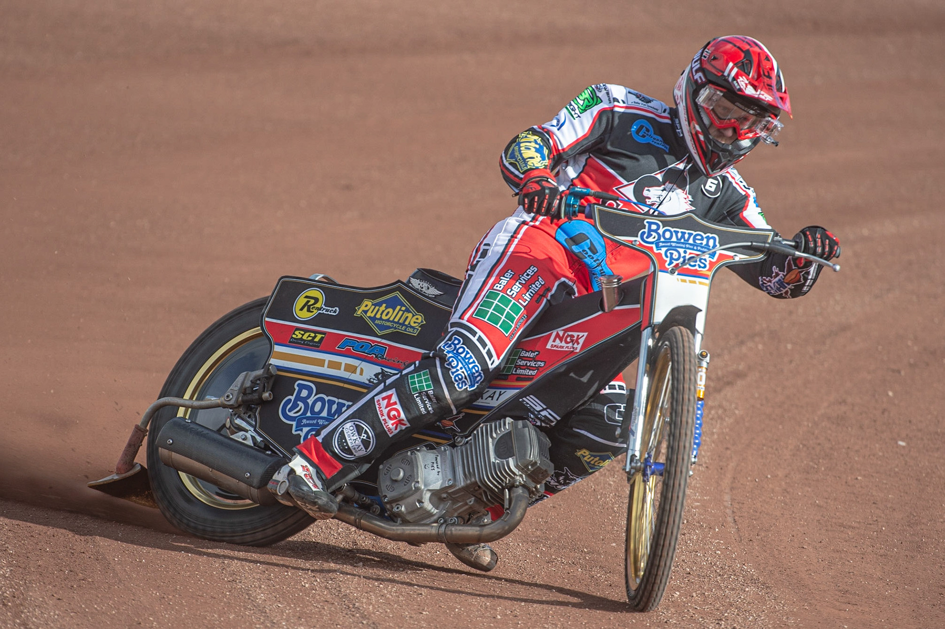 MANCHESTER, ENGLAND  - March 12  Paul Bowen of Belle Vue Colts in action   during The Belle Vue Speedway Media Day, at The National Speedway Stadium, Manchester, on Thursday 12 March 2020. (Credit: Ian Charles | MI News)