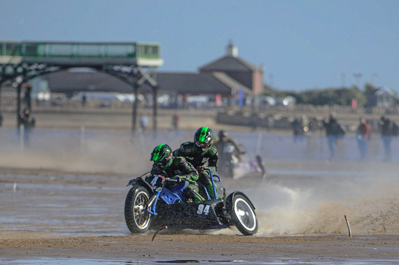 Billy Winterburn &amp; Ryan Wharton (94)  during the Fylde ACU British Sand Racing Masters Championship on  Sunday 2nd October 2022. (Credit: Ian Charles | MI News)