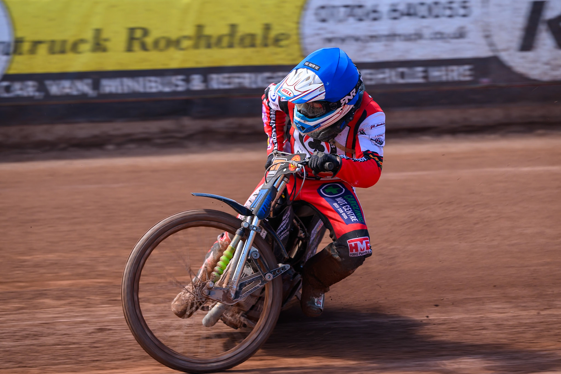 COLTS ACADEMY INDIVIDUAL EVENT Billy Budd locks up during the JR Ashworth &amp; Sons Colts Academy Event at the National Speedway Stadium, Manchester on Sunday 19th July 2026. (Photo: Ian Charles | MI News)