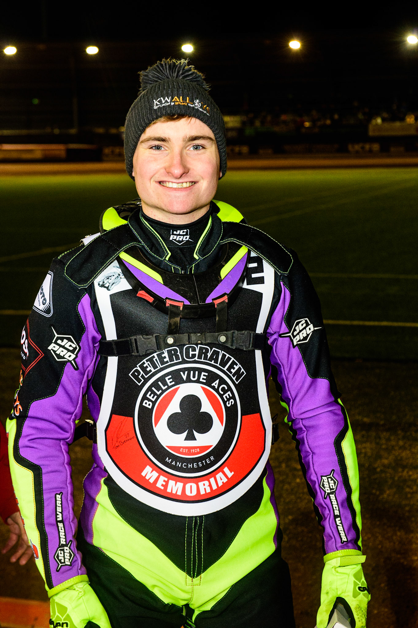 MANCHESTER, UK. OCT 23RD  Tom Brennan  during the Peter Craven Memorial Trophy event at the National Speedway Stadium, Manchester on Saturday 23rd October 2021. (Credit: Ian Charles | MI News)