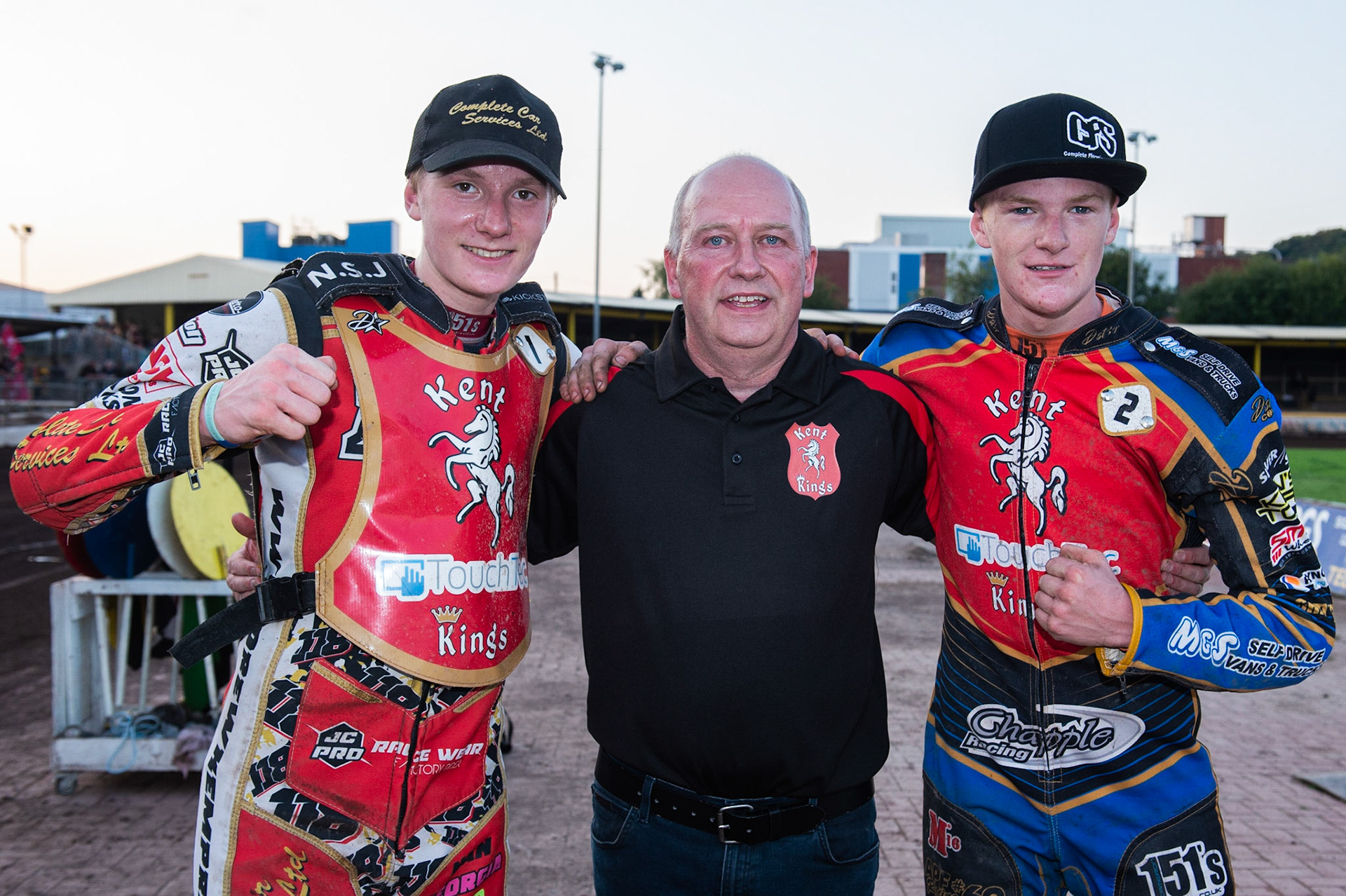 Photo by Ian Charles:

(l-r) Drew Kemp, Chris Hunt, Anders Rowe 


National League Best pairs Championship, Owlerton Stadium, Sheffield, 25 August 2019