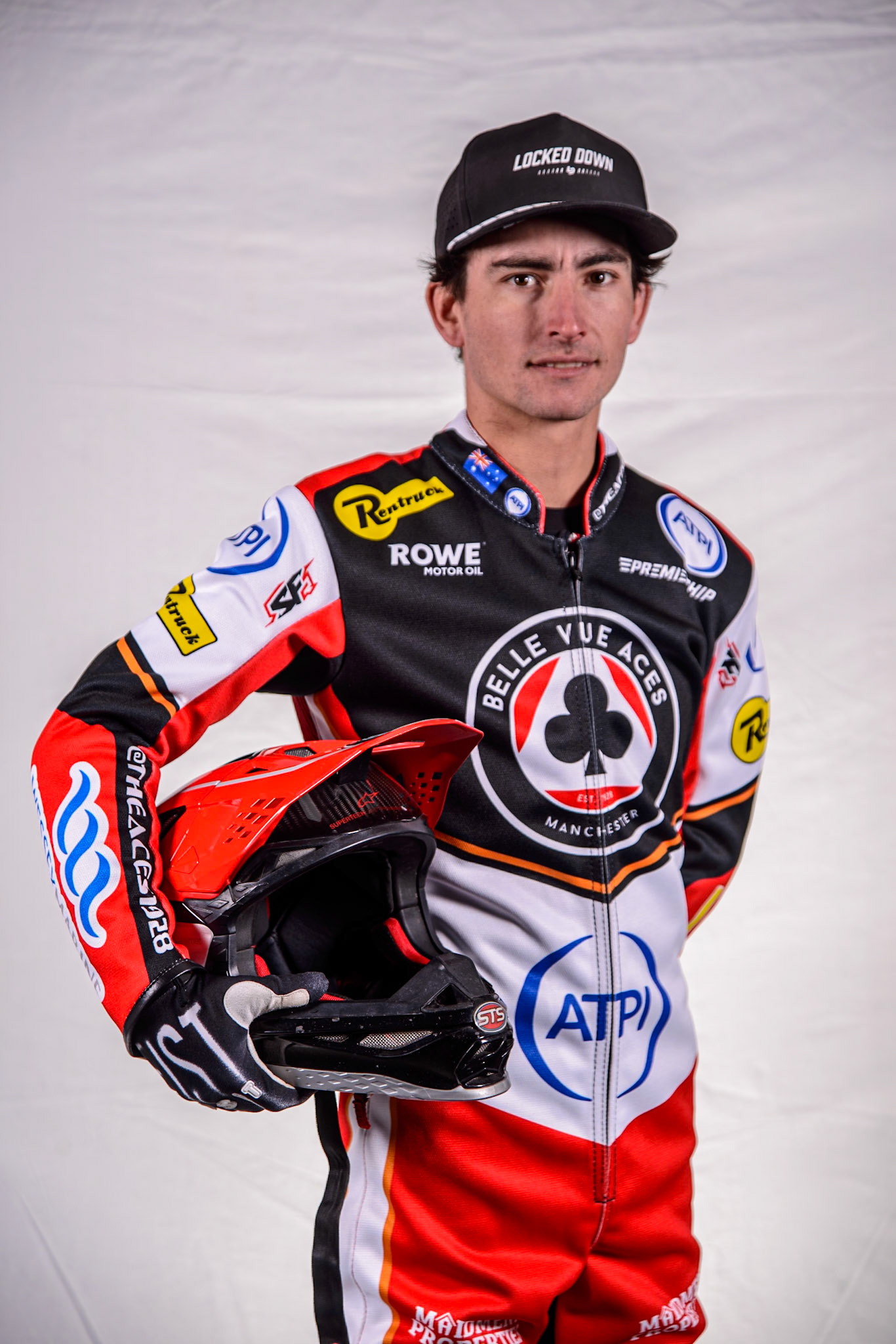 Zack Cook - Belle Vue Aces during the Belle Vue Aces Media Day at the National Speedway Stadium, Manchester on Wednesday 12th March 2025. (Photo: Ian Charles | MI News)