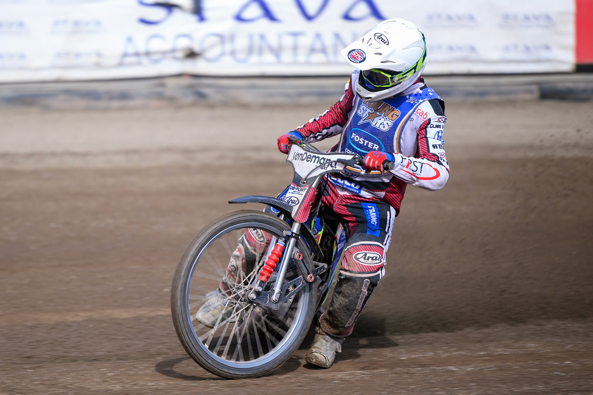 Jake Mulford of Kings Lynn Young Stars in action during the WSRA National Development League match between Buxton Bulls and King's Lynn Young Stars at Hi-Edge Speedway, Buxton on Sunday 9th August 2026. (Photo: Ian Charles | MI News)
