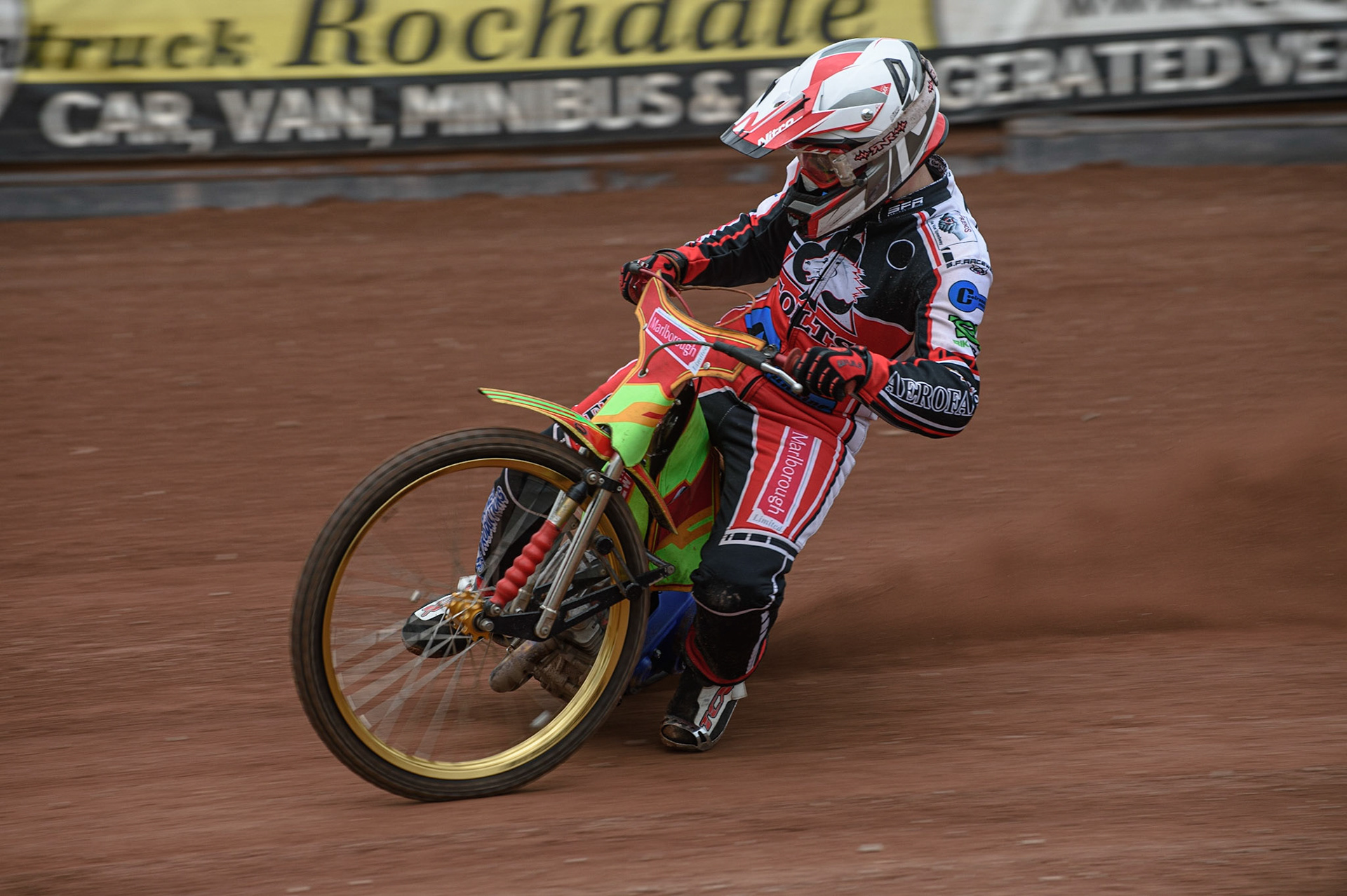 Photo: Ian CharlesBen Woodhull in actionBelle Vue Press &amp; Practice Day, National Speedway Stadium, Manchester Thursday  13  May  2021