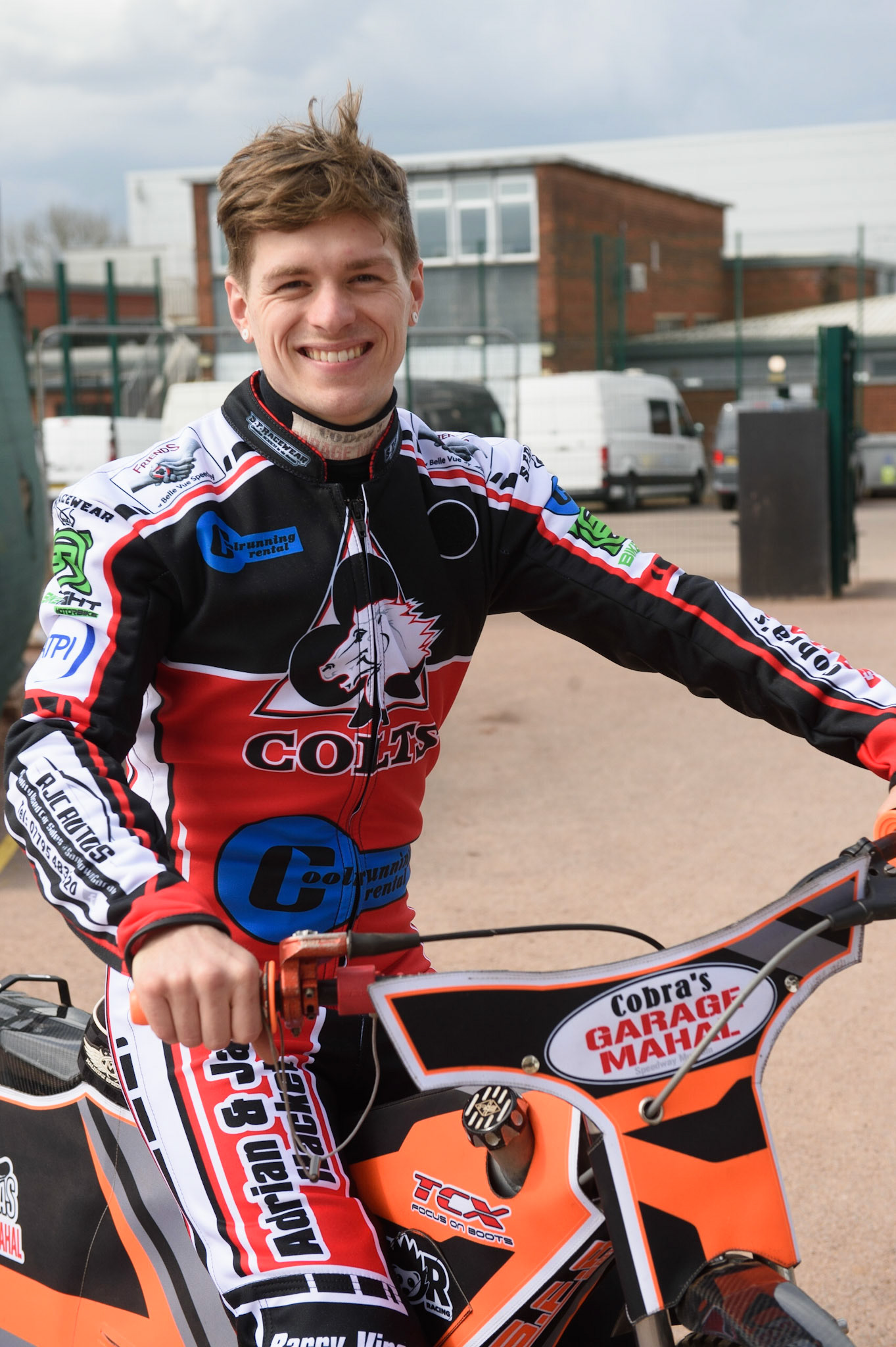 Photo: Ian CharlesConnor Coles - Belle Vue ColtsBelle Vue Press &amp; Practice, , National Speedway Stadium, Manchester Thursday  13  May  2021