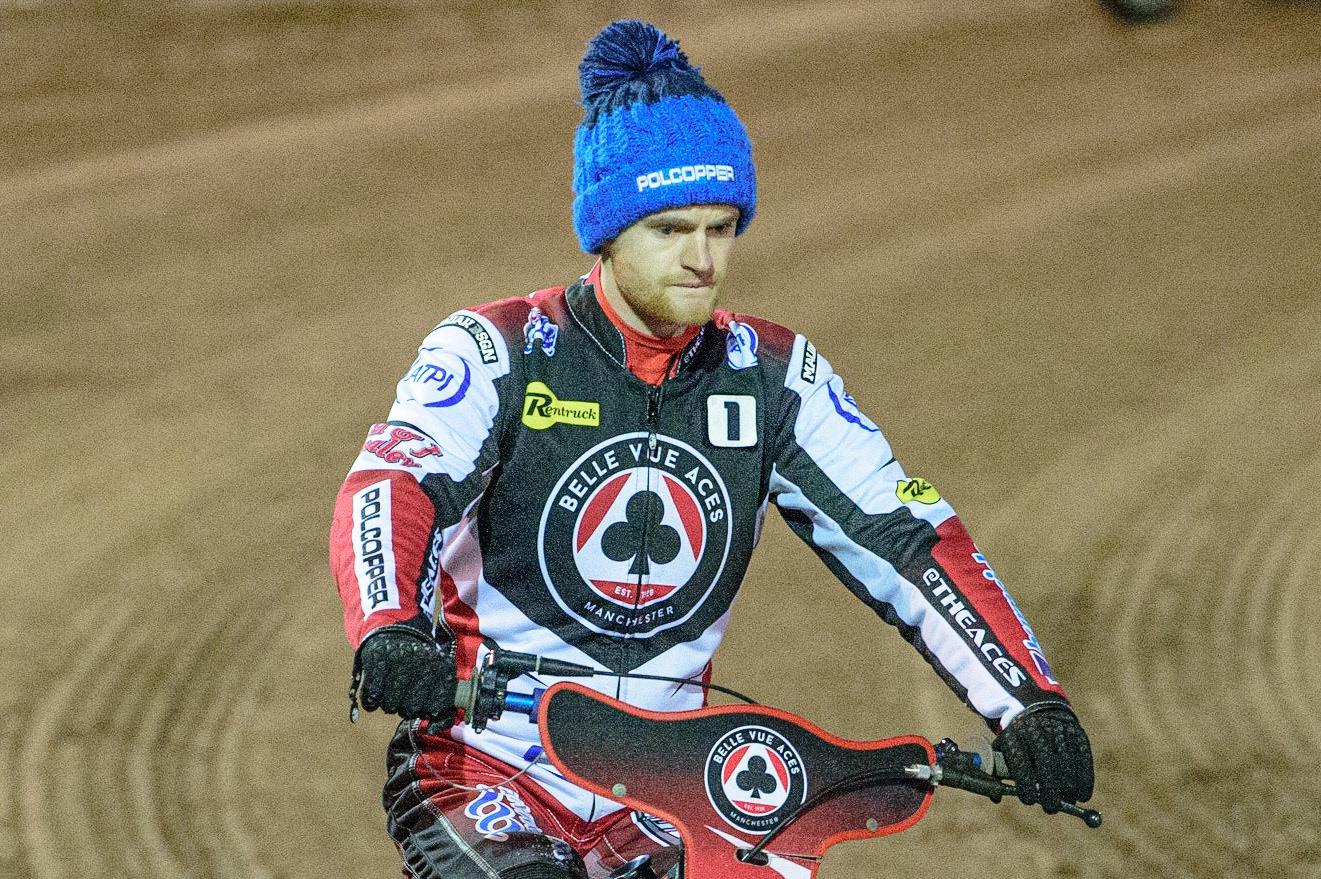 Brady Kurtz  on the parade lap during the SGB Premiership Grand Final 2nd Leg between Sheffield Tigers and Belle Vue Aces at Owlerton Stadium, Sheffield on Thursday 13th October 2022. (Credit: Ian Charles | MI News)