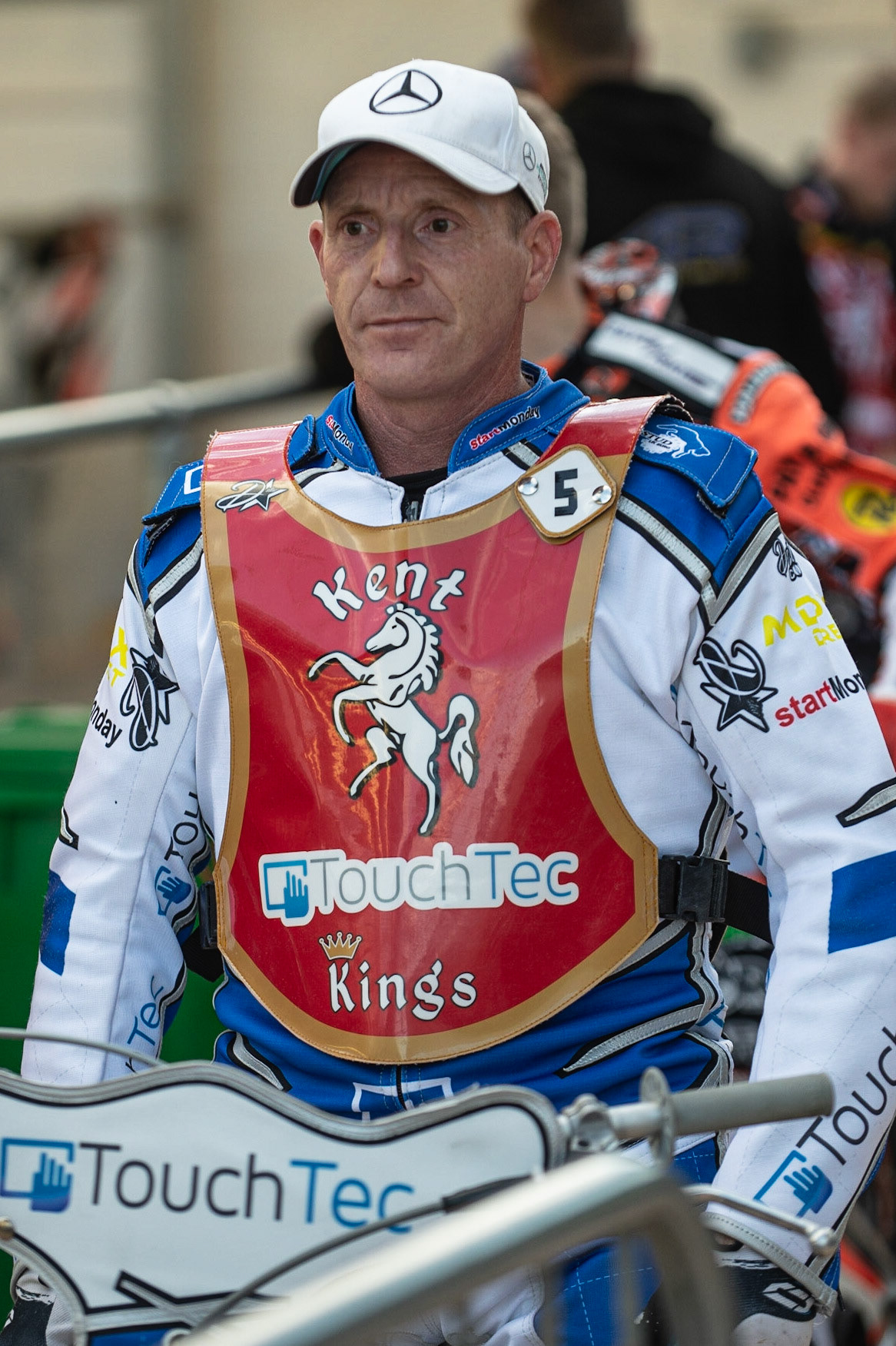 Photo: Ian Charles

Rob Ledwith  waits to go out

Belle Vue Colts v Kent Kings, SGB National League KO Cup Quarter Final 1st Leg, Belle Vue National Speedway Stadium, Manchester, Thursday 20  June  2019