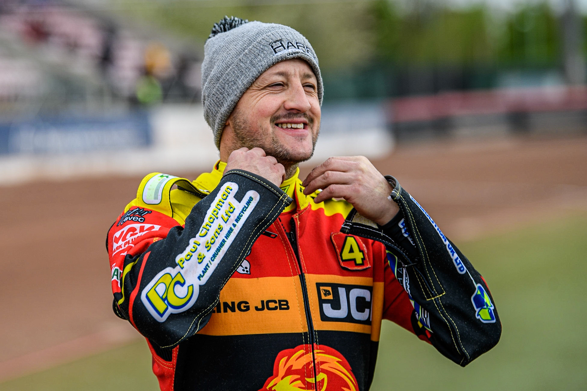 Chris Harris  - Leicester Watling JCB Lions  during the SGB Premiership match between Belle Vue Aces and Leicester Lions at the National Speedway Stadium, Manchester on Monday 1st May 2023. (Photo: Ian Charles | MI News)