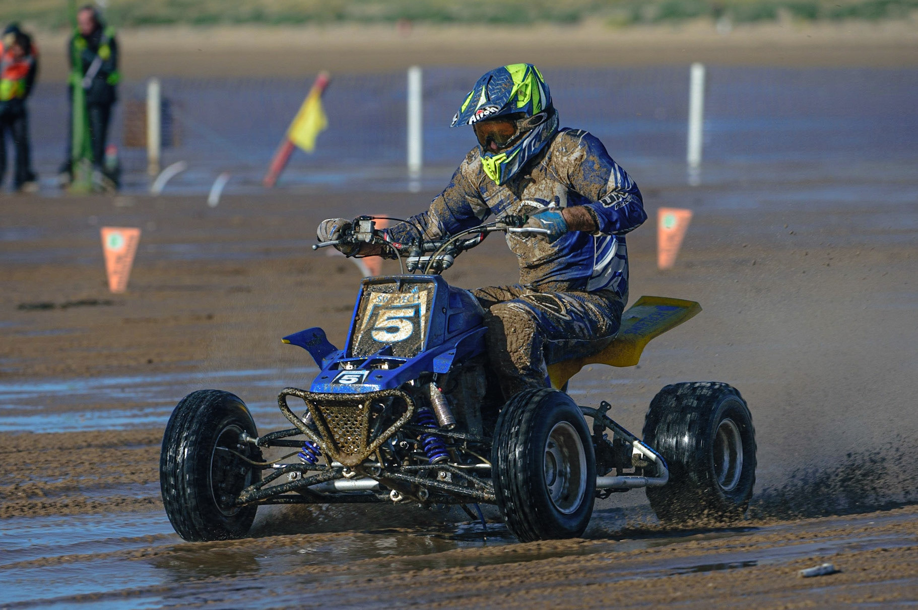 Paul Munnery (5) during the Fylde ACU British Sand Racing Masters Championship on  Sunday 2nd October 2022. (Credit: Ian Charles | MI News)