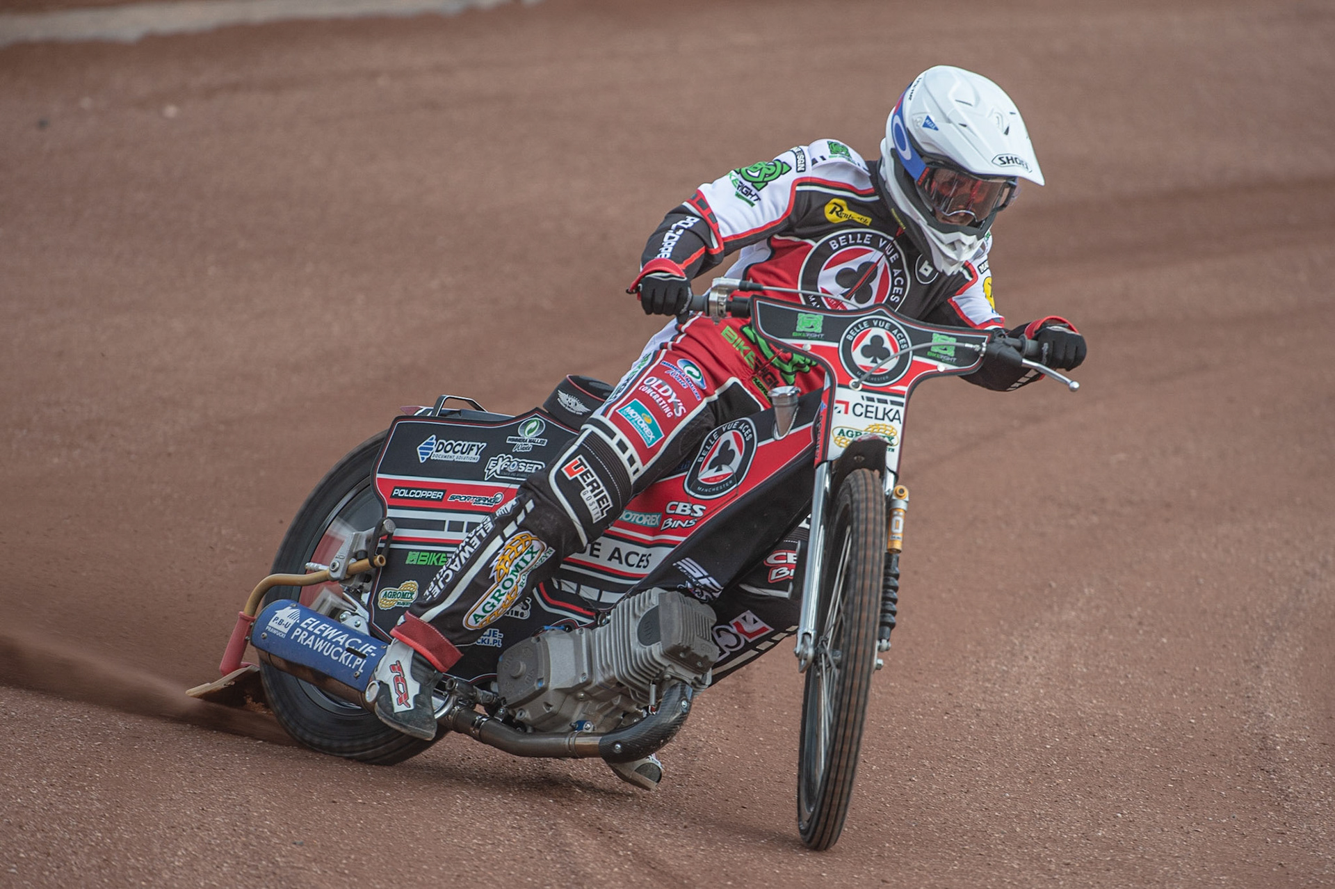 MANCHESTER, ENGLAND  - March 12   Jaimon Lidsey of Belle Vue Aces in action  during The Belle Vue Speedway Media Day, at The National Speedway Stadium, Manchester, on Thursday 12 March 2020. (Credit: Ian Charles | MI News)