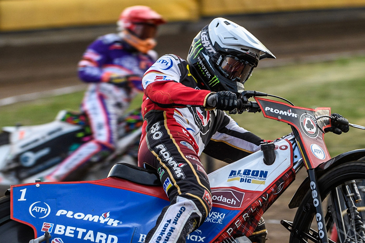 Dan Bewley in action for Belle Vue ATPI Aces during the Sports Insure Premiership match between Peterborough and Belle Vue Aces at East of England Showground, Peterborough on Monday 26th June 2023. (Photo: Ian Charles | MI News)