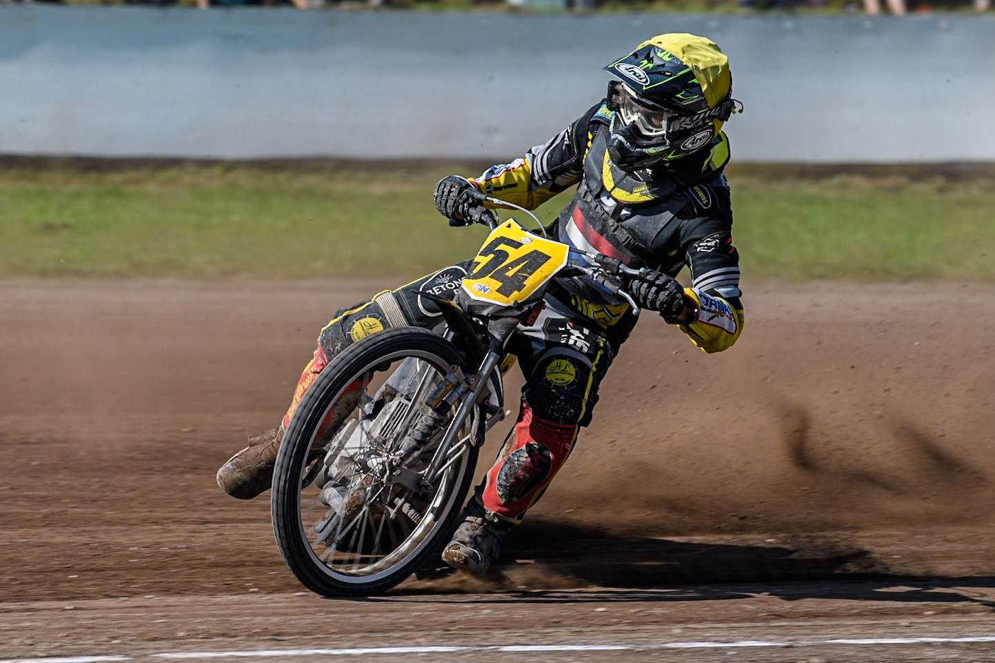 Mika Meijer (54) of The Netherlands in action during the FIM Long Track World Championship Final 5 at the Speed Centre Roden, Roden, Netherlands on Sunday 22nd September 2024. (Photo: Ian Charles | MI News)