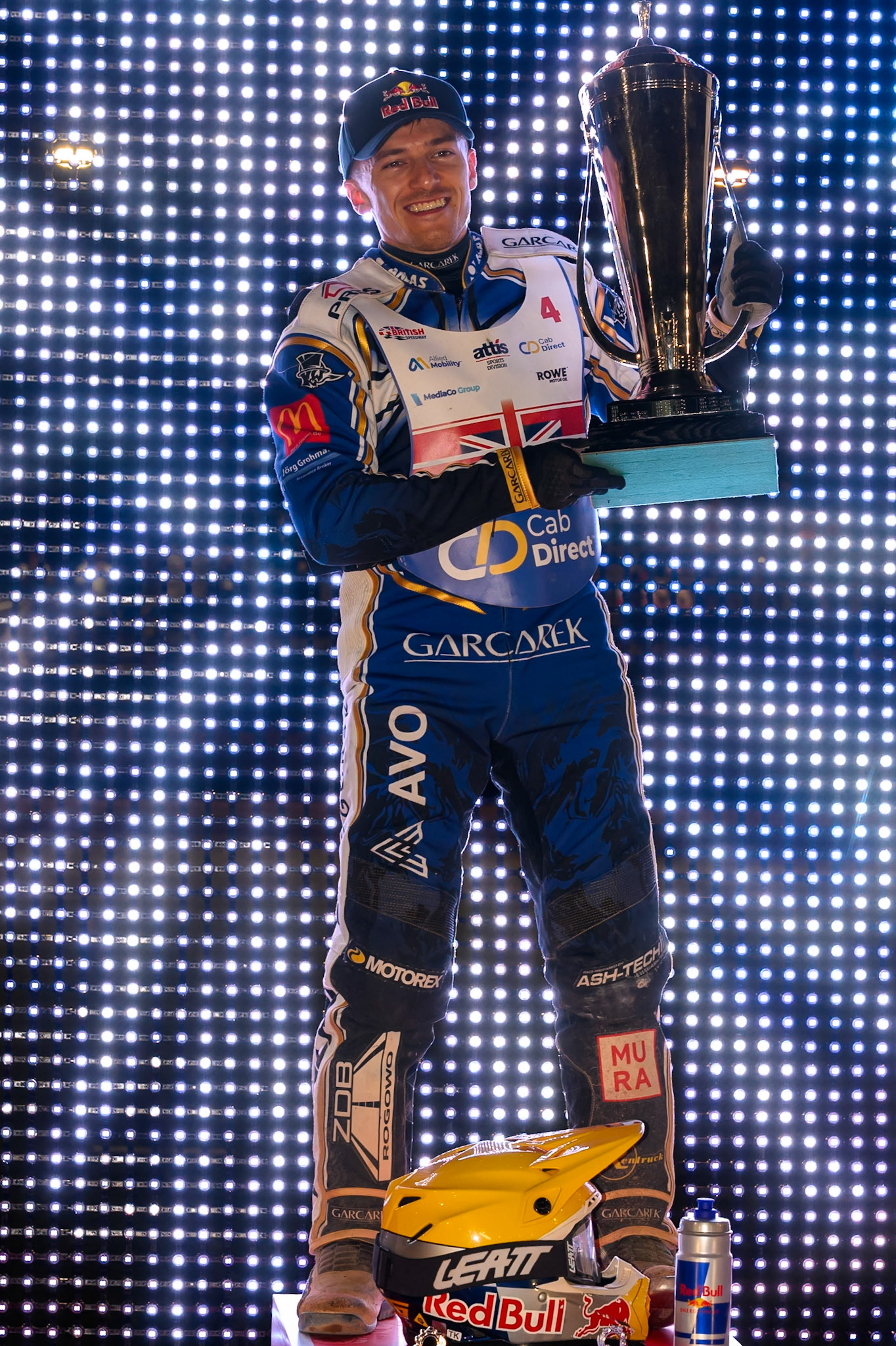 Robert Lambert (4)  2026 British Champion during the Cab Direct British Speedway Championship Final at the National Speedway Stadium, Manchester on Saturday 15th August 2026. (Photo: Ian Charles | MI News)