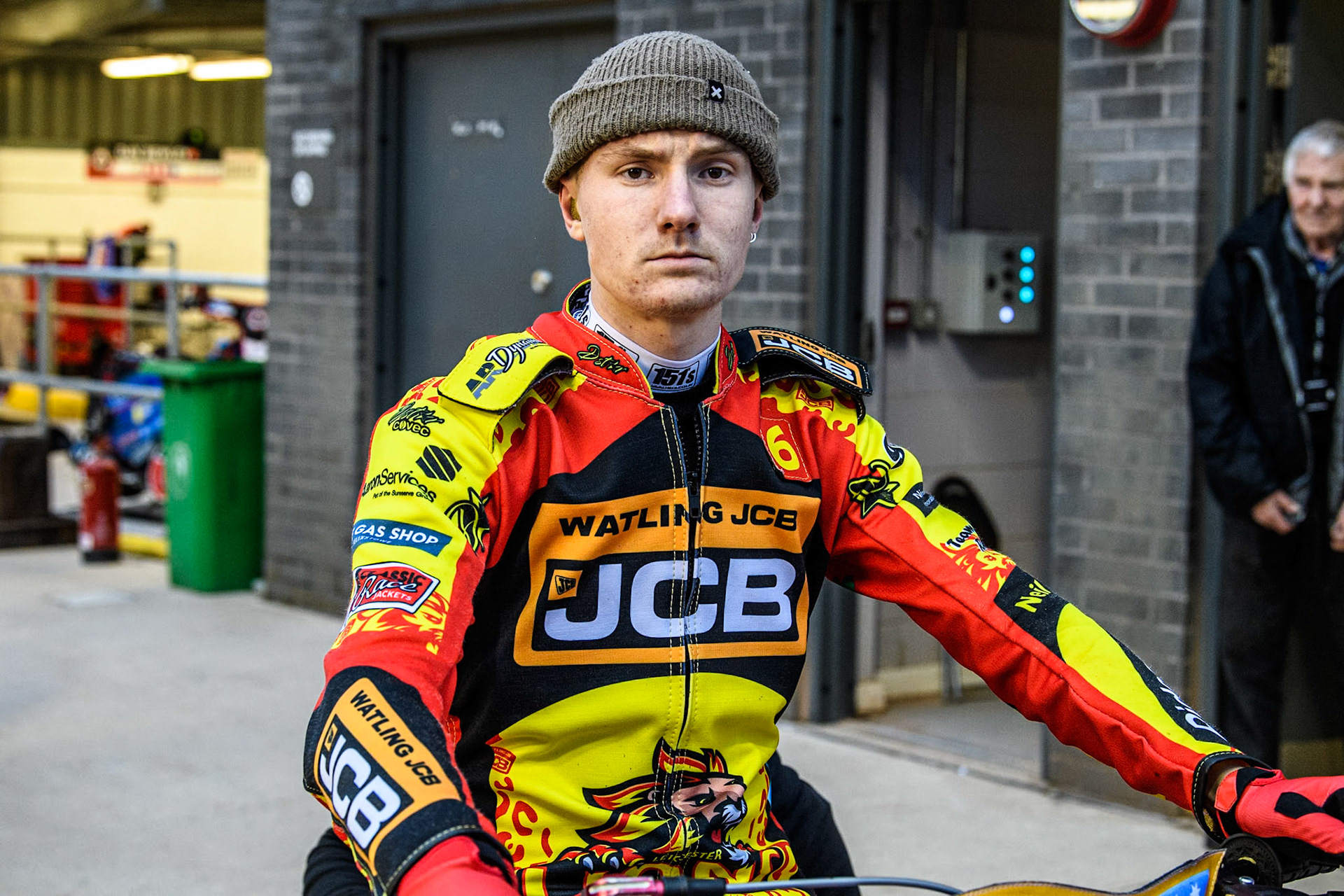 Drew Kemp of Leicester Lions during the Rowe Motor Oil Premiership match between Belle Vue Aces and Leicester Lions at the National Speedway Stadium, Manchester on Saturday 6th April 2024. (Photo: Ian Charles | MI News)
