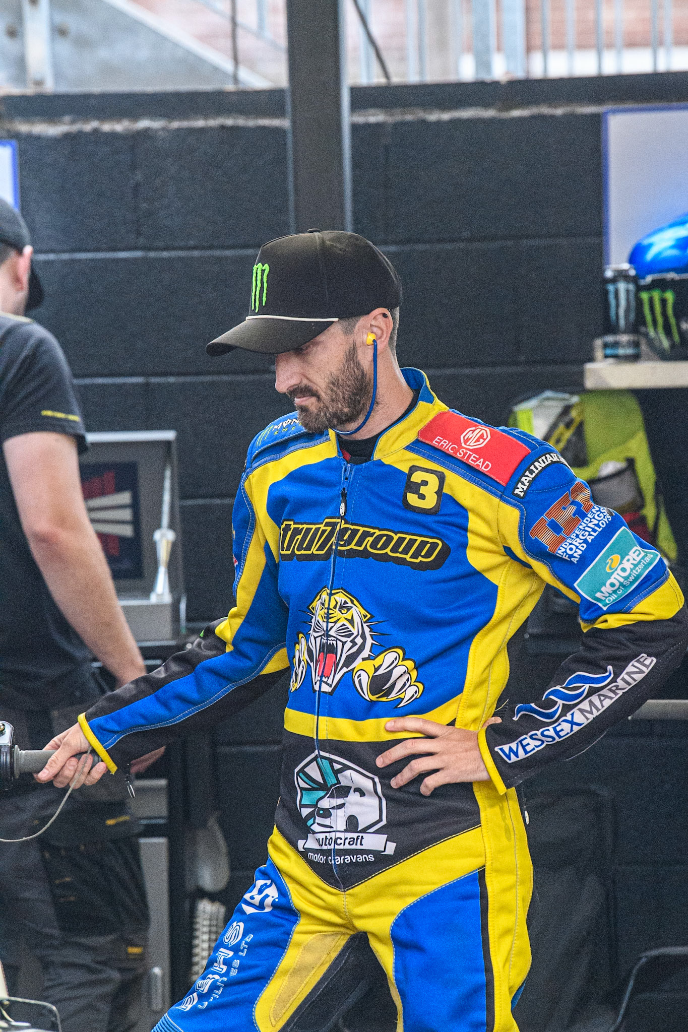 Sheffield Tigers' Chris Holder  during the Rowe Motor Oil Premiership match between Sheffield Tigers and Belle Vue Aces at Owlerton Stadium, Sheffield on Monday 26th August 2024. (Photo: Ian Charles | MI News)