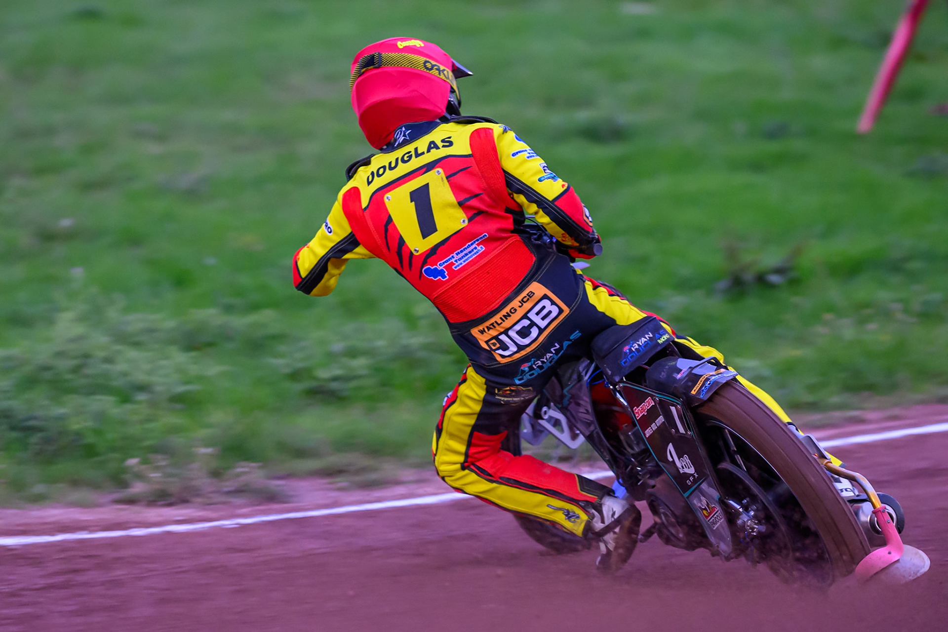 Ryan Douglas of Leicester Lions in action during the Rowe Motor Oil Premiership match between Leicester Lions and Belle Vue Aces at the Hydroscan Arena, Leicester on Monday 7th September 2026. (Photo: Ian Charles | MI News)