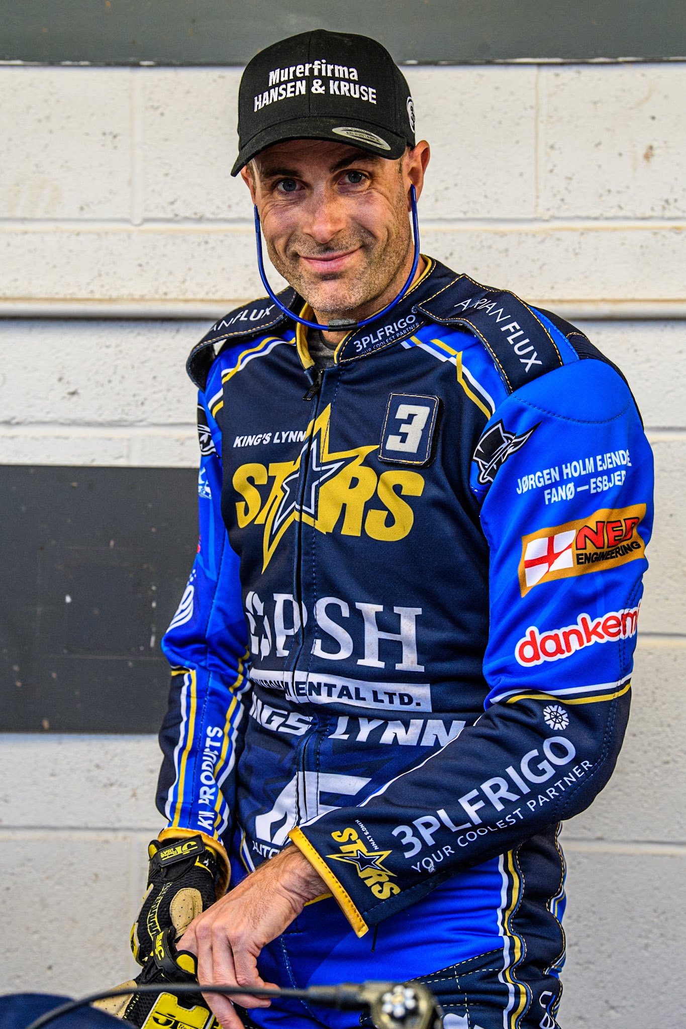 King Lynn Stars' Niels-Kristian Iversen during the Rowe Motor Oil Premiership match between Belle Vue Aces and King's Lynn Stars at the National Speedway Stadium, Manchester on Monday 20th May 2024. (Photo: Ian Charles | MI News)