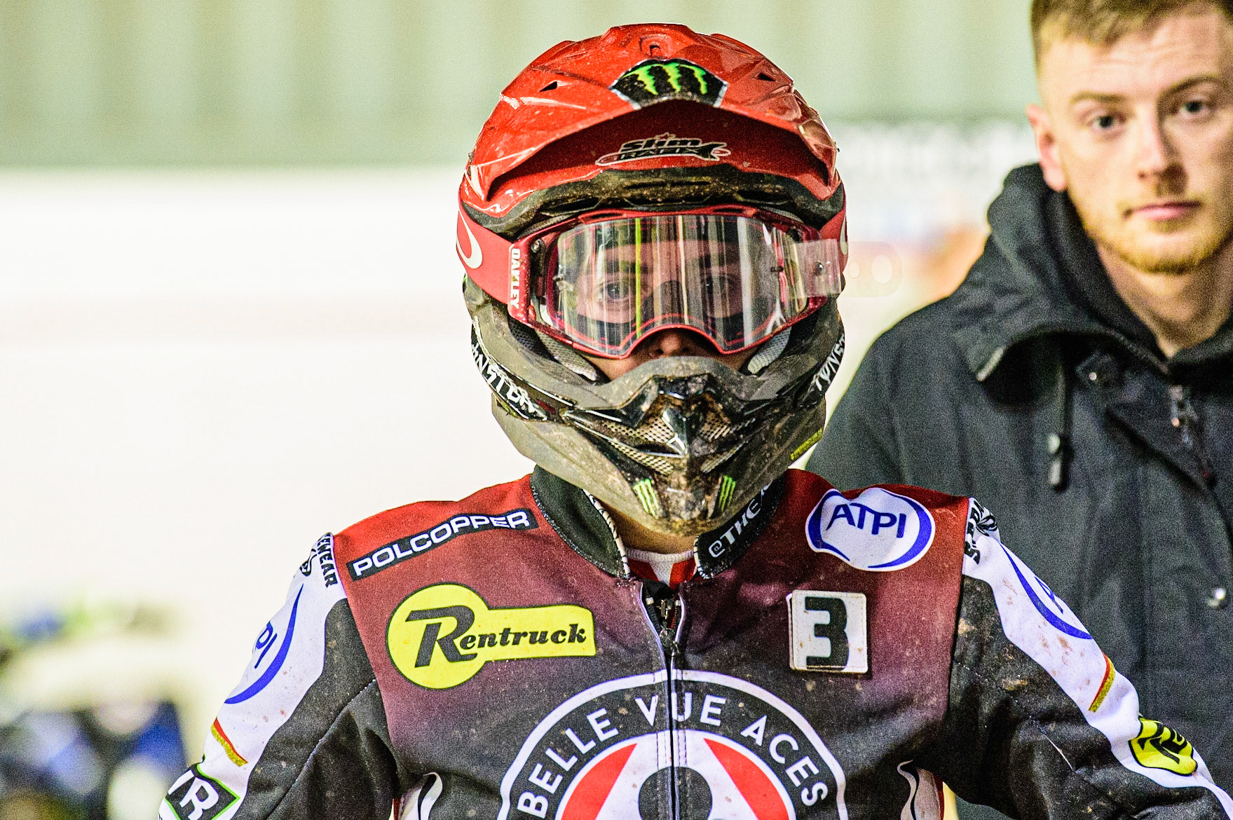 Jaimon Lidsey  waits to go out during the SGB Premiership match between Belle Vue Aces and Sheffield Tigers at the National Speedway Stadium, Manchester on Monday 27th March 2023. (Photo: Ian Charles | MI News)