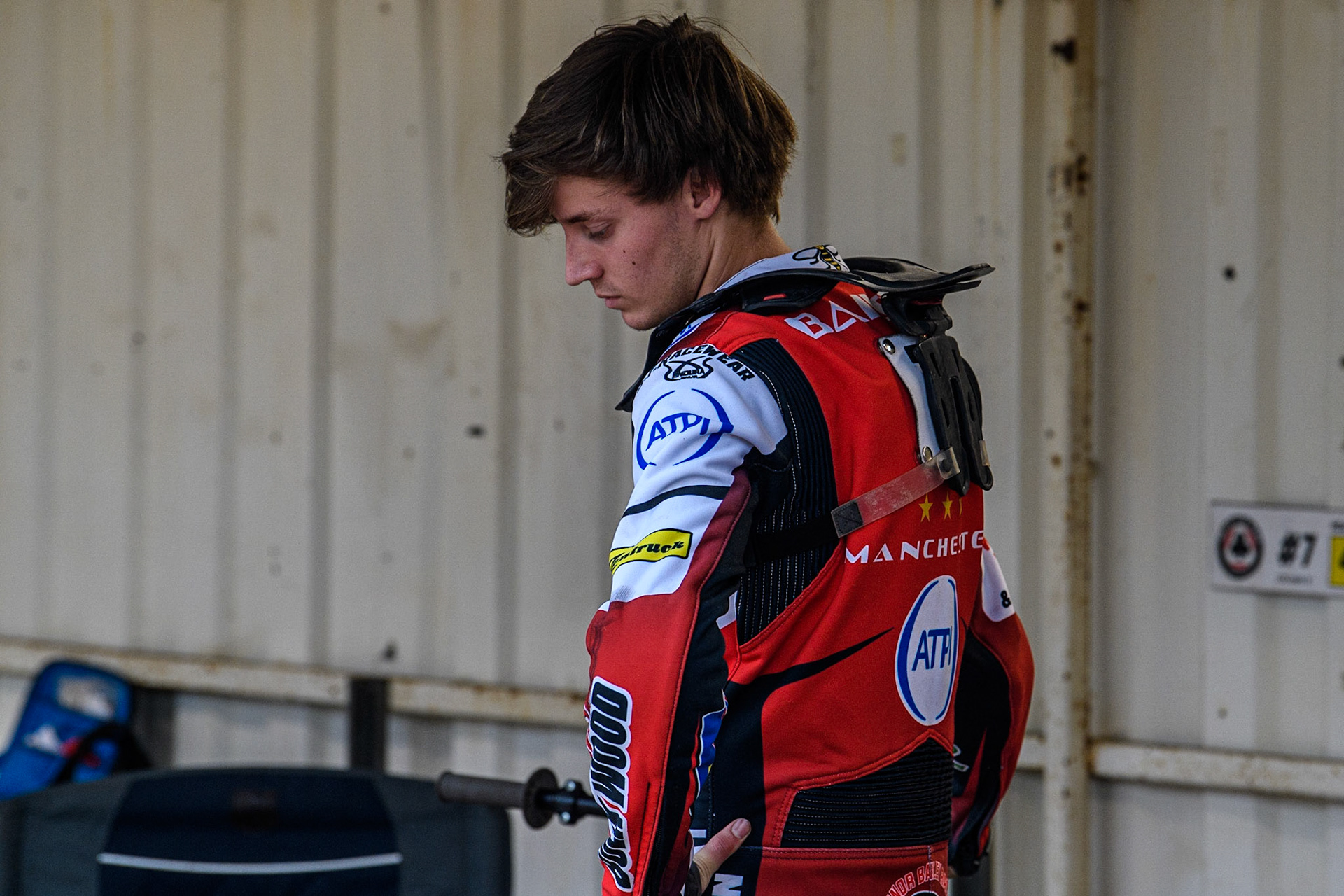 Connor Bailey  - Belle Vue ATPI Aces  during the Sports Insure Premiership match between King's Lynn Stars and Belle Vue Aces at the Adrian Flux Arena, King's Lynn on Thursday 24th August 2023. (Photo: Ian Charles | MI News)