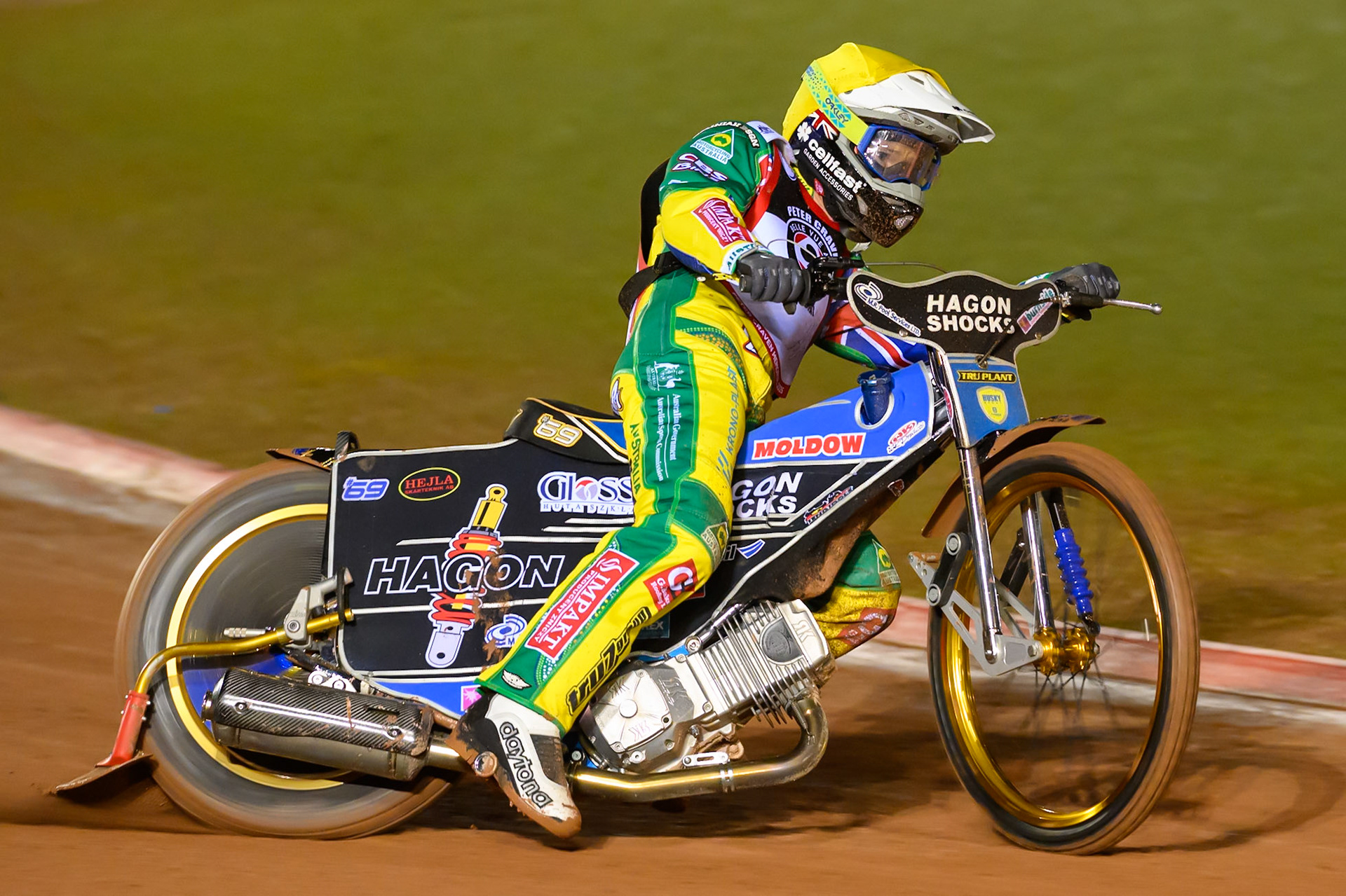 Jason Doyle in action during the Peter Craven Memorial Trophy at the National Speedway Stadium, Manchester, on Monday 16th March 2026. (Photo: Ian Charles | MI News)