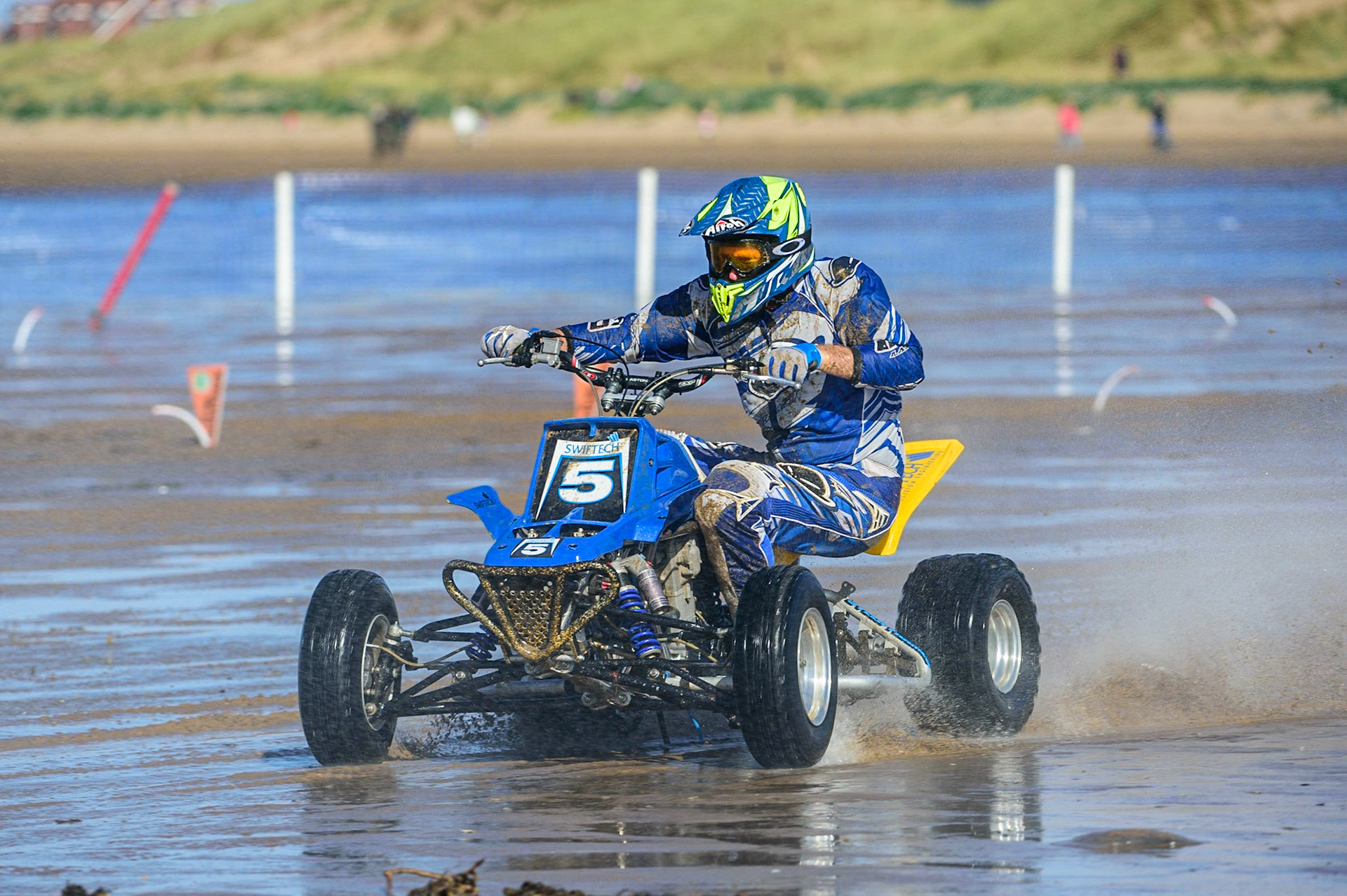 Paul Munnery (5) in action  during the Fylde ACU British Sand Racing Masters Championship on  Sunday 2nd October 2022. (Credit: Ian Charles | MI News)