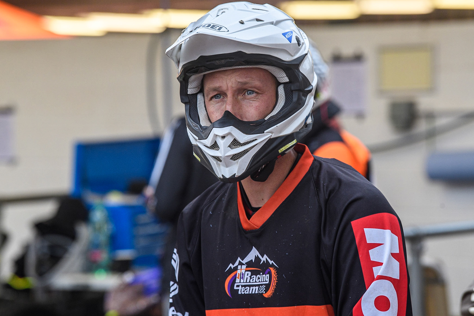Markus Jell (82) Germany during the FIM World Flat Track Championship Round 1 at the National Speedway Stadium, Manchester on Saturday 5th August 2023. (Photo: Ian Charles | MI News)