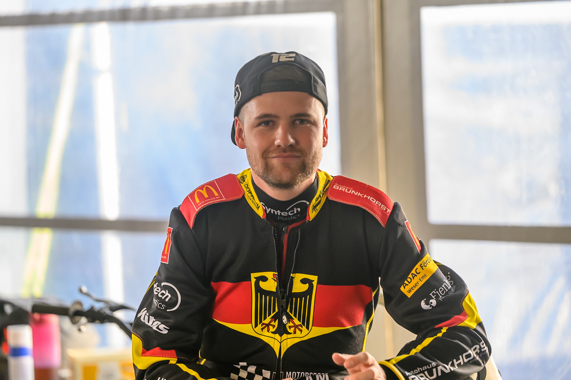 Lukas Fienhage (19) of Germany during the FIM Long Track of Nations 2026 at the Speed Centre Roden in the Netherlands on Sunday 20th September 2026. (Photo: Ian Charles | MI News)