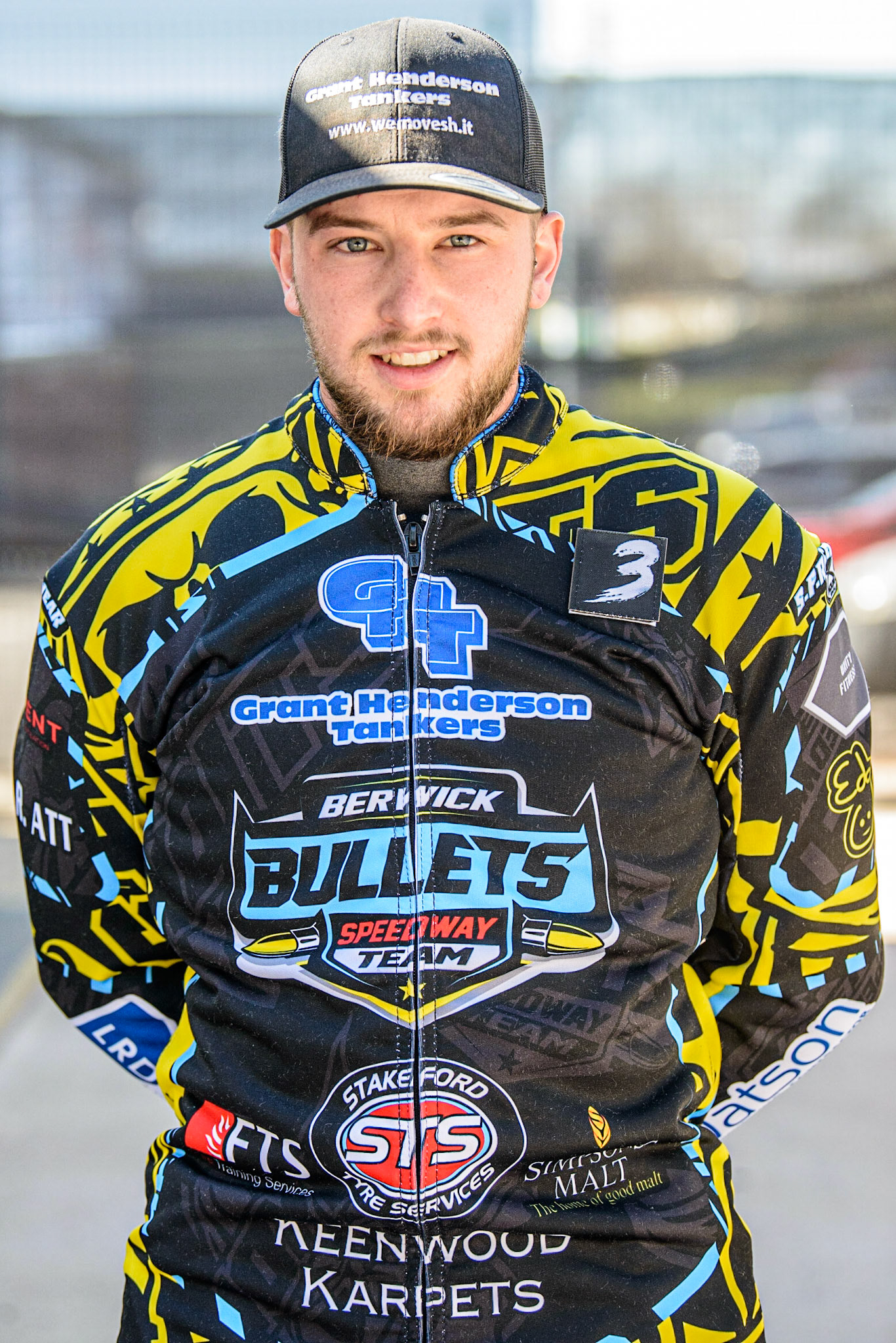 Mason Watson  - Berwick ‘GHT’ Bullets  during the National Development League match between Belle Vue Colts and Berwick Bullets at the National Speedway Stadium, Manchester on Friday 7th April 2023. (Photo: Ian Charles | MI News)