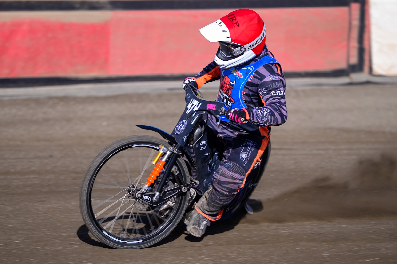 Jack Roberts of Buxton Bulls   in action during the WSRA National Development League match between Buxton Bulls and Leicester Lion Cubs at Hi-Edge Speedway, Buxton on Sunday 4th October 2026. (Photo: Ian Charles | MI News)