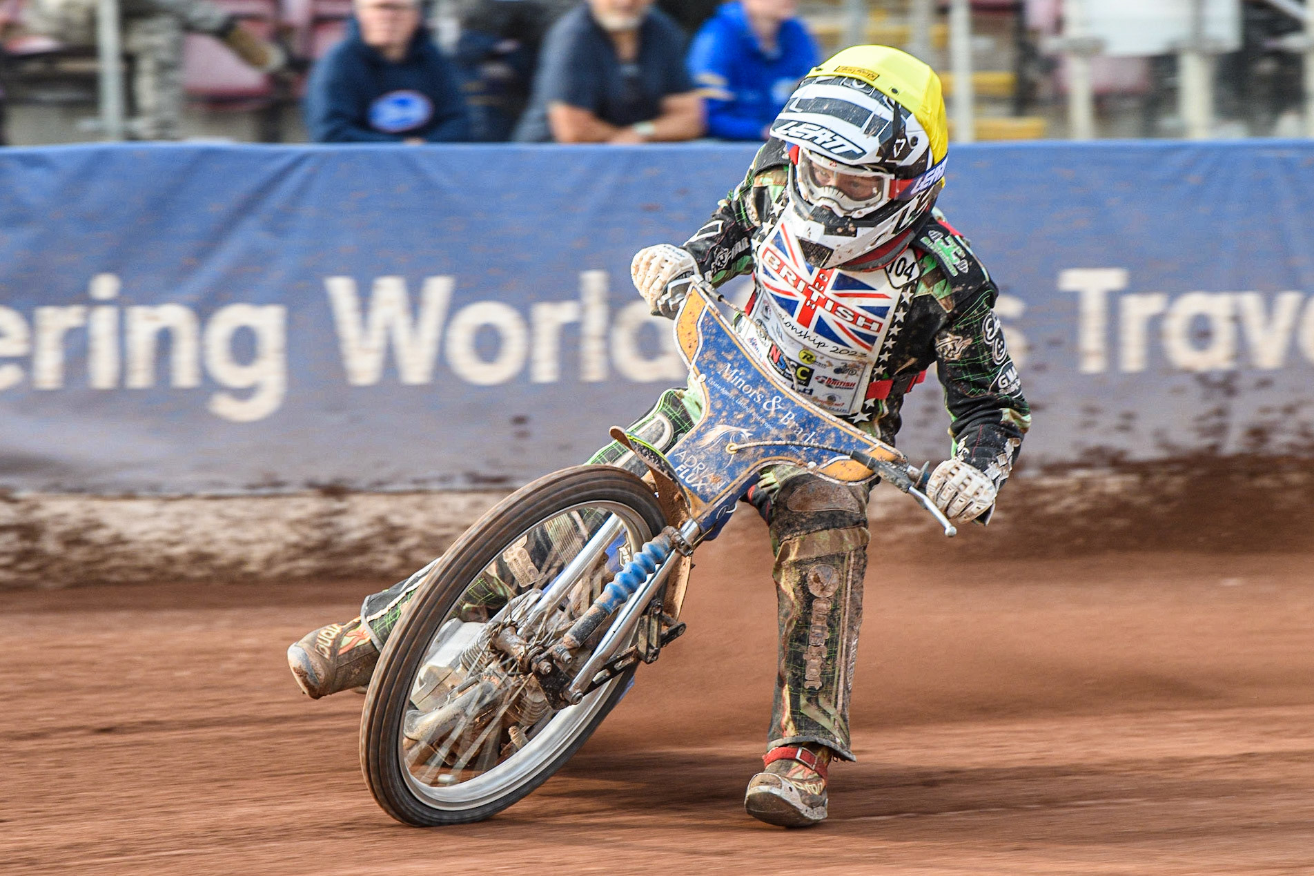 Joe Crewe in action  during the British Youth Speedway Championships at the National Speedway Stadium, Manchester on Friday 21st July 2023. (Photo: Ian Charles | MI News)