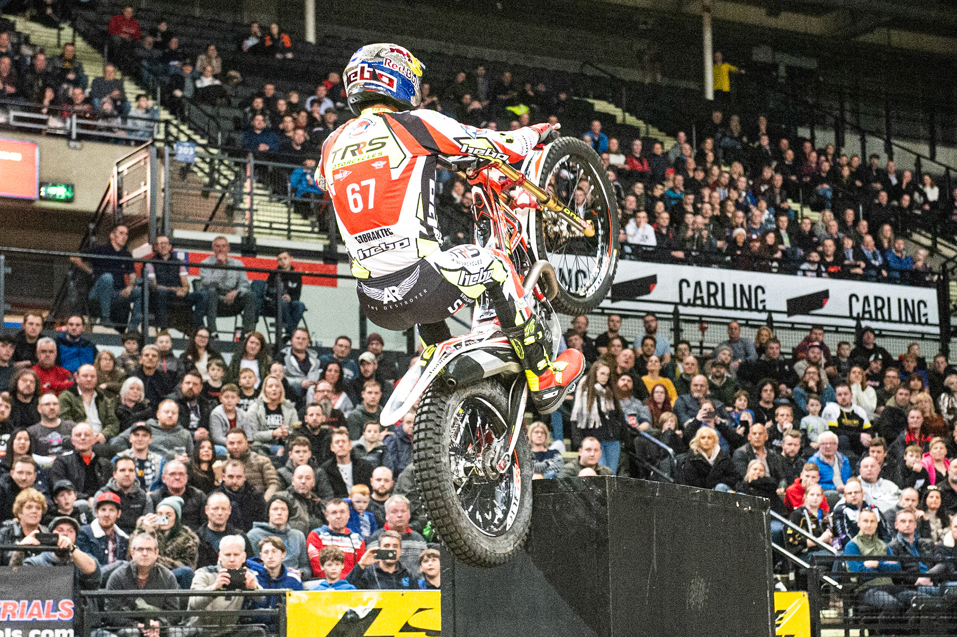 SHEFFIELD, ENGLAND  - DECEMBER 28TH  Adam Raga, Spain (TRRS) on section 2 in the final  during the 25th Anniversary Sheffield Indoor Trial at the FlyDSA Arena, Sheffield on Saturday 28th December 2019. (Credit: Ian Charles | MI News)
