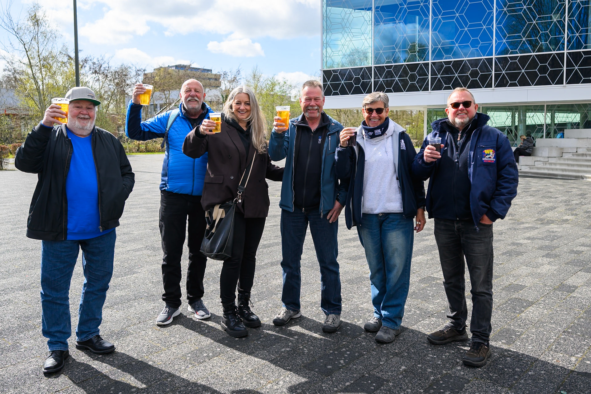 German Fans during the FIM Ice Speedway Of Nations at Ice Rink Thialf, Heerenveen on Sunday 12th April 2026. (Photo: Ian Charles | MI News)