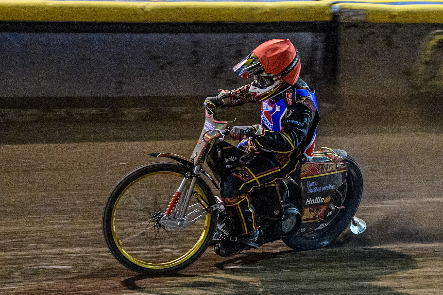 Steelers' Luke Harris in action during the WSRA National Development League match between Steelers and Belle Vue Colts at Owlerton Stadium, Sheffield on Monday 5th May 2025. (Photo: Ian Charles | MI News)