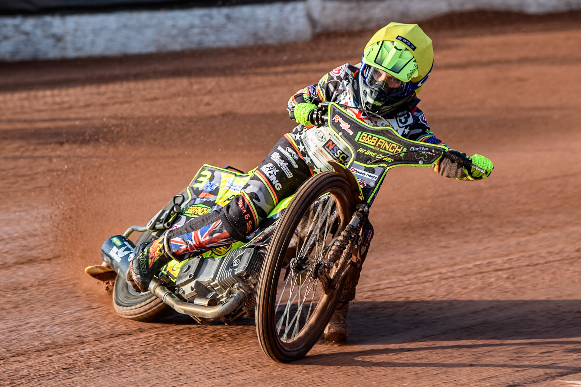 Archie Rolph (250cc) in action during the British Youth 250cc Championships at the National Speedway Stadium, Manchester on Friday 30th August 2024. (Photo: Ian Charles | MI News)